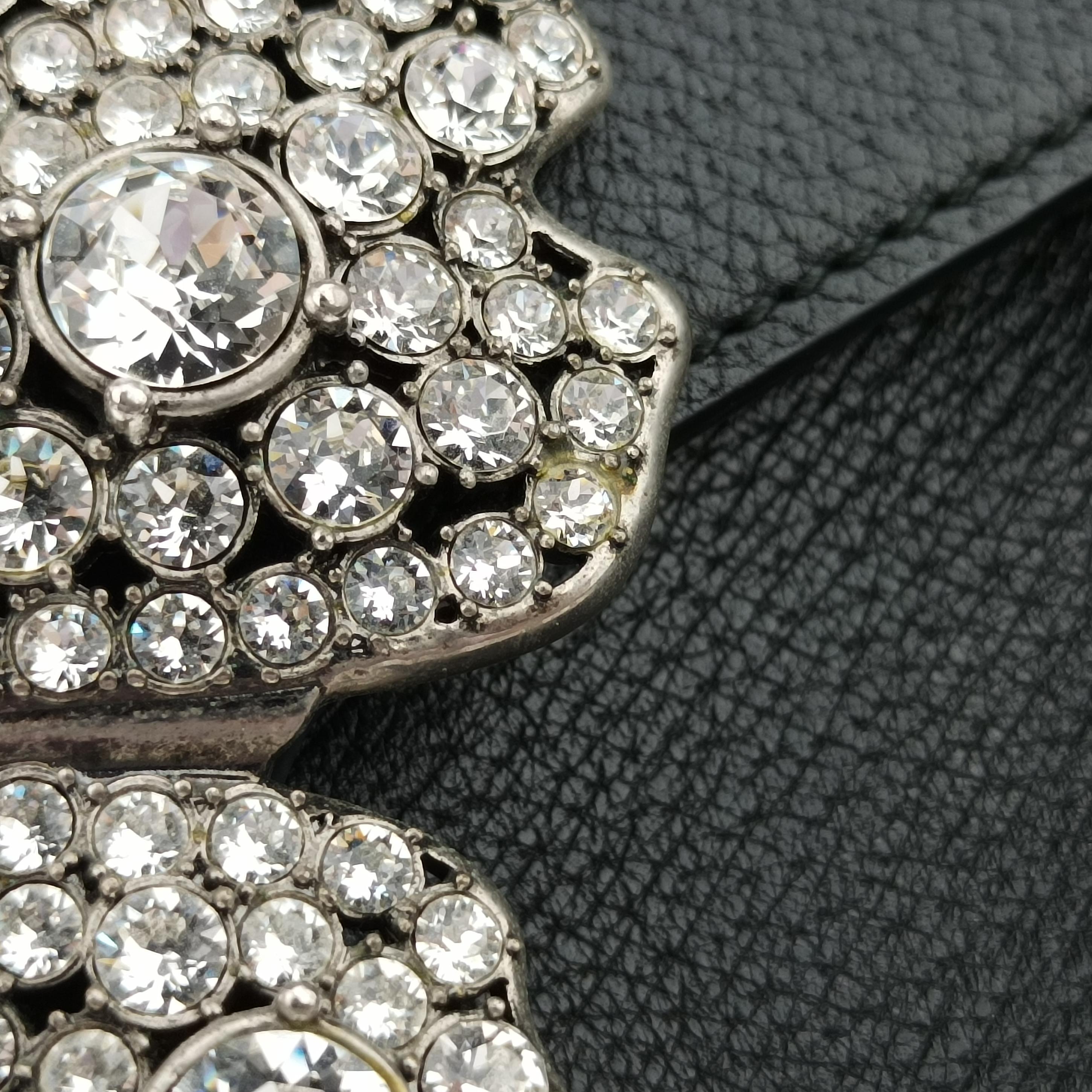 Crystal Butterfly Linea Totem Black x Green x Red Leather 505342 H023684731クリスタルバタフライリネアトーテム ブラック×グリーン×レッド レザー 505342 H023684731