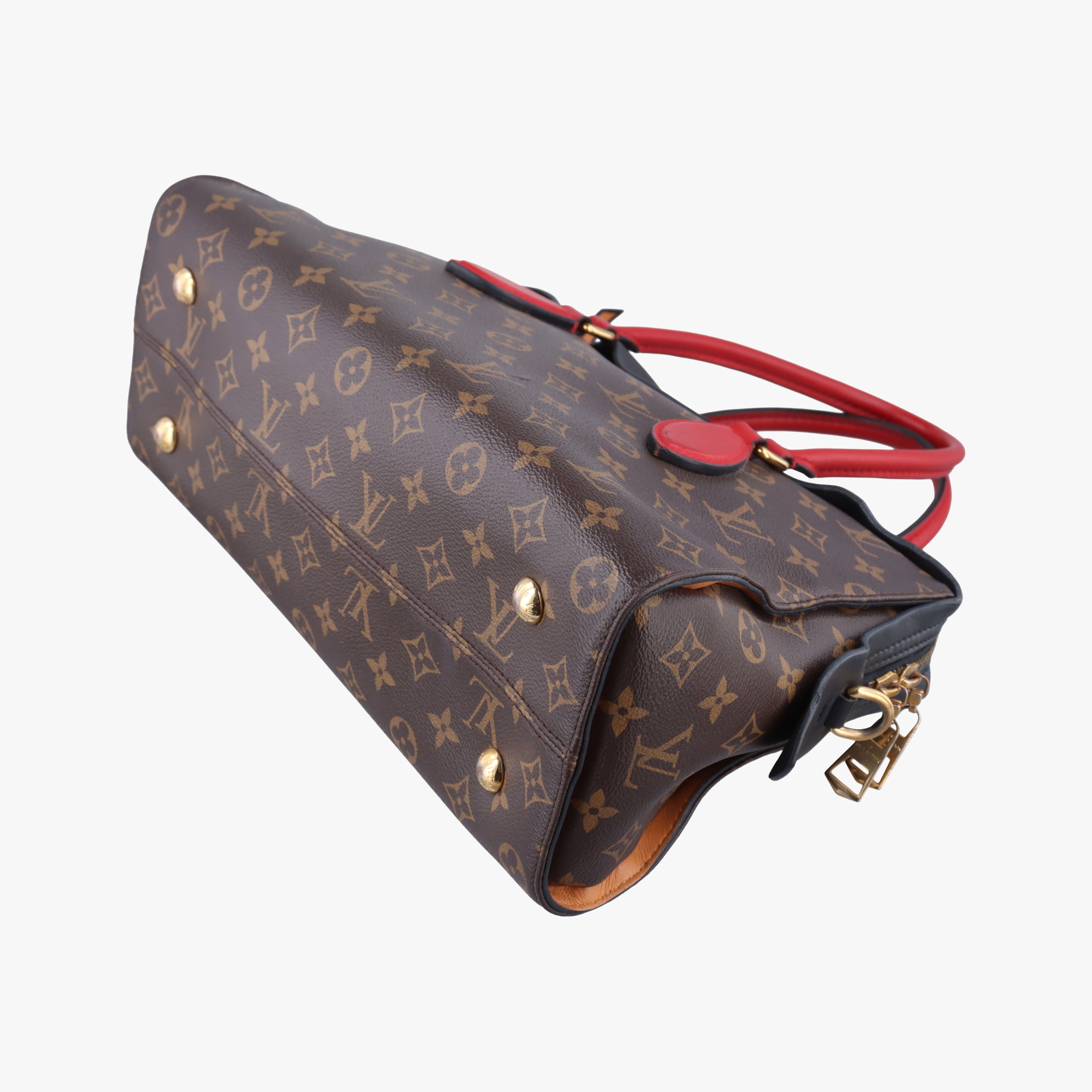 TUILERIES tote Brown x Noir x Red Monogram Canvas ácalf leather M41454 AA0127テュイルリートート モノグラム/ブラウン系 x ノワール x レッド モノグラムキャンバス×カーフレザー M41454 AA0127