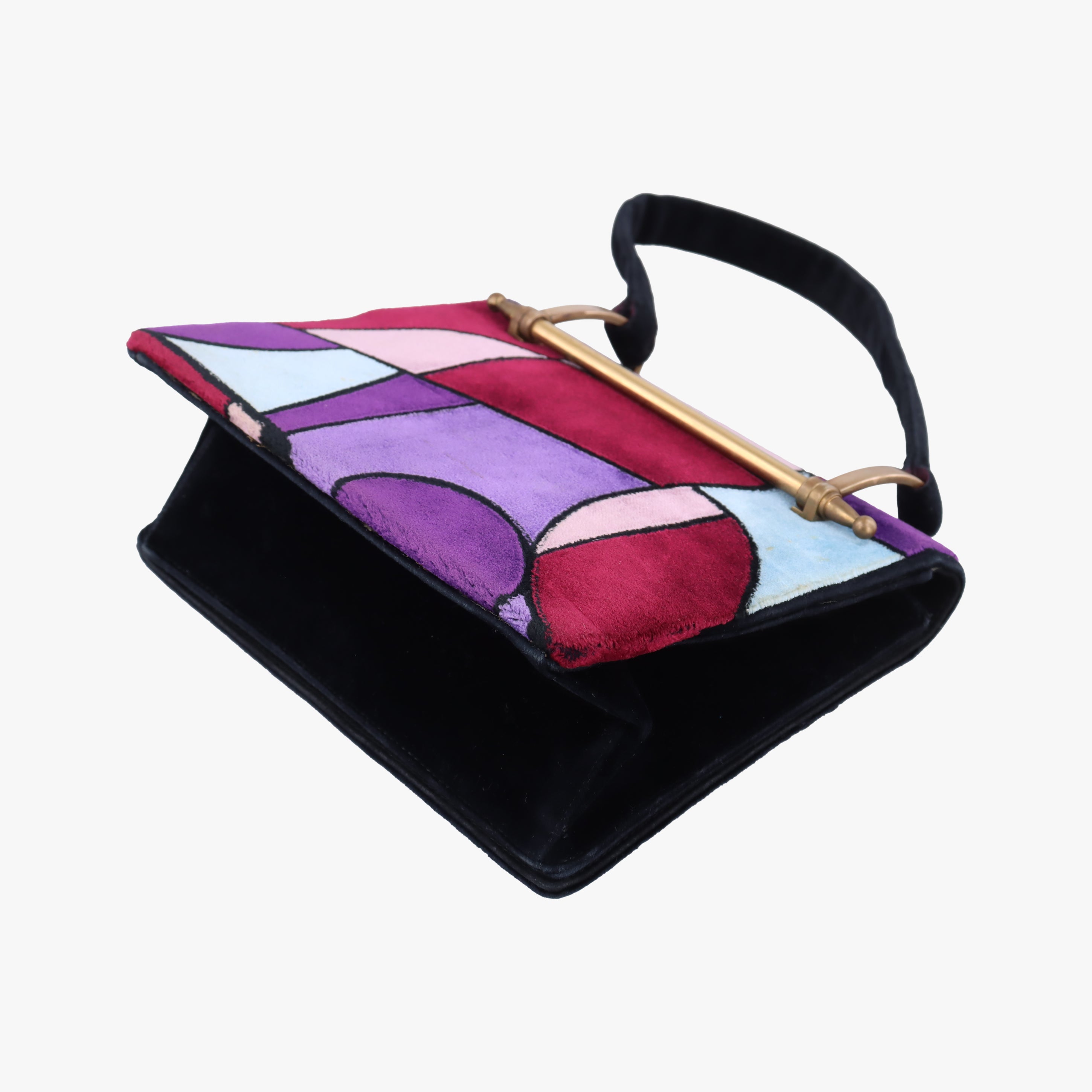 Watkins Patchwork Face Print Multicolour velour 31ワトキンス パッチワーク フェイスプリント マルチカラー ベロア 31