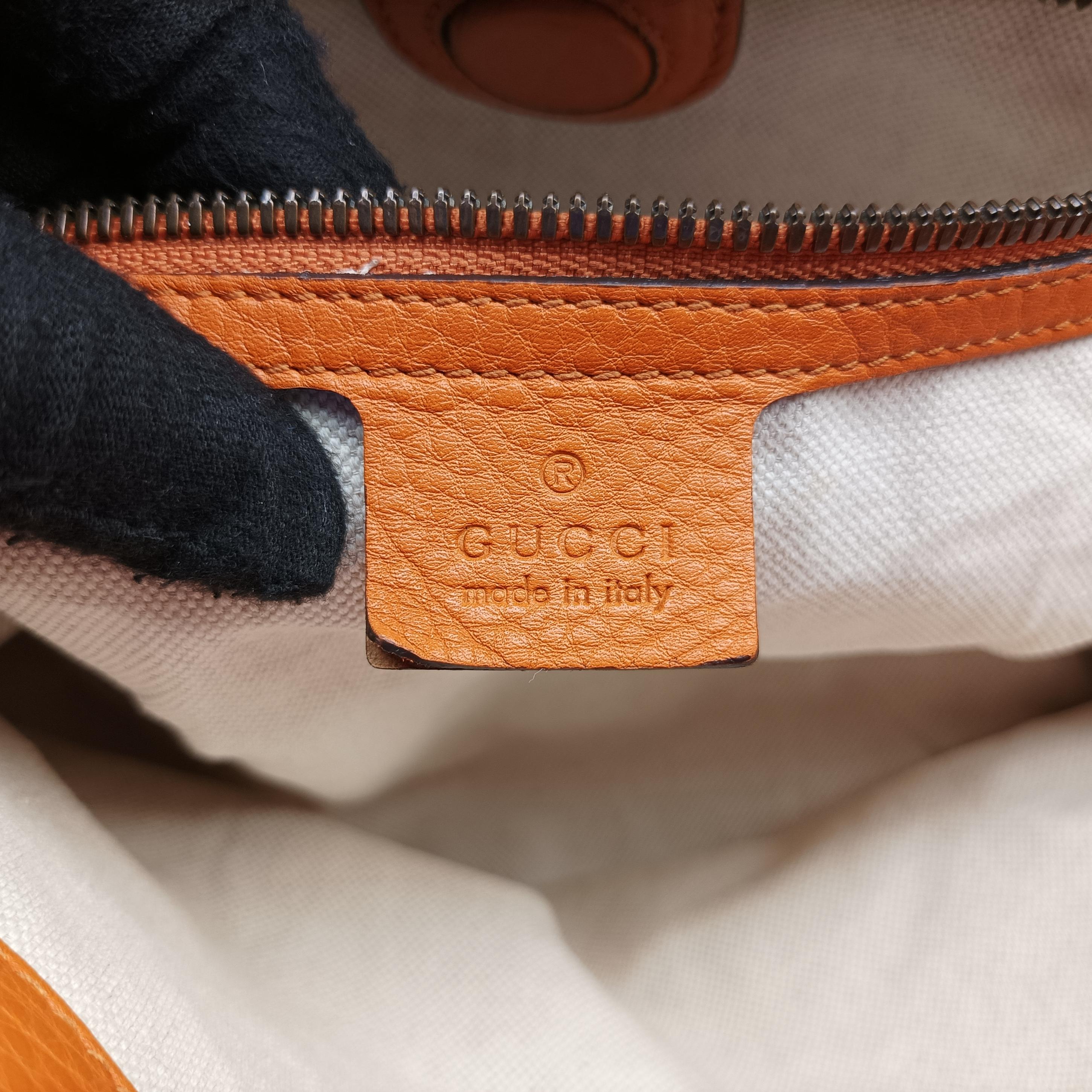 Bamboo Shopper Orange Leather 323660 I015887690バンブーショッパー オレンジ レザー 323660 I015887690