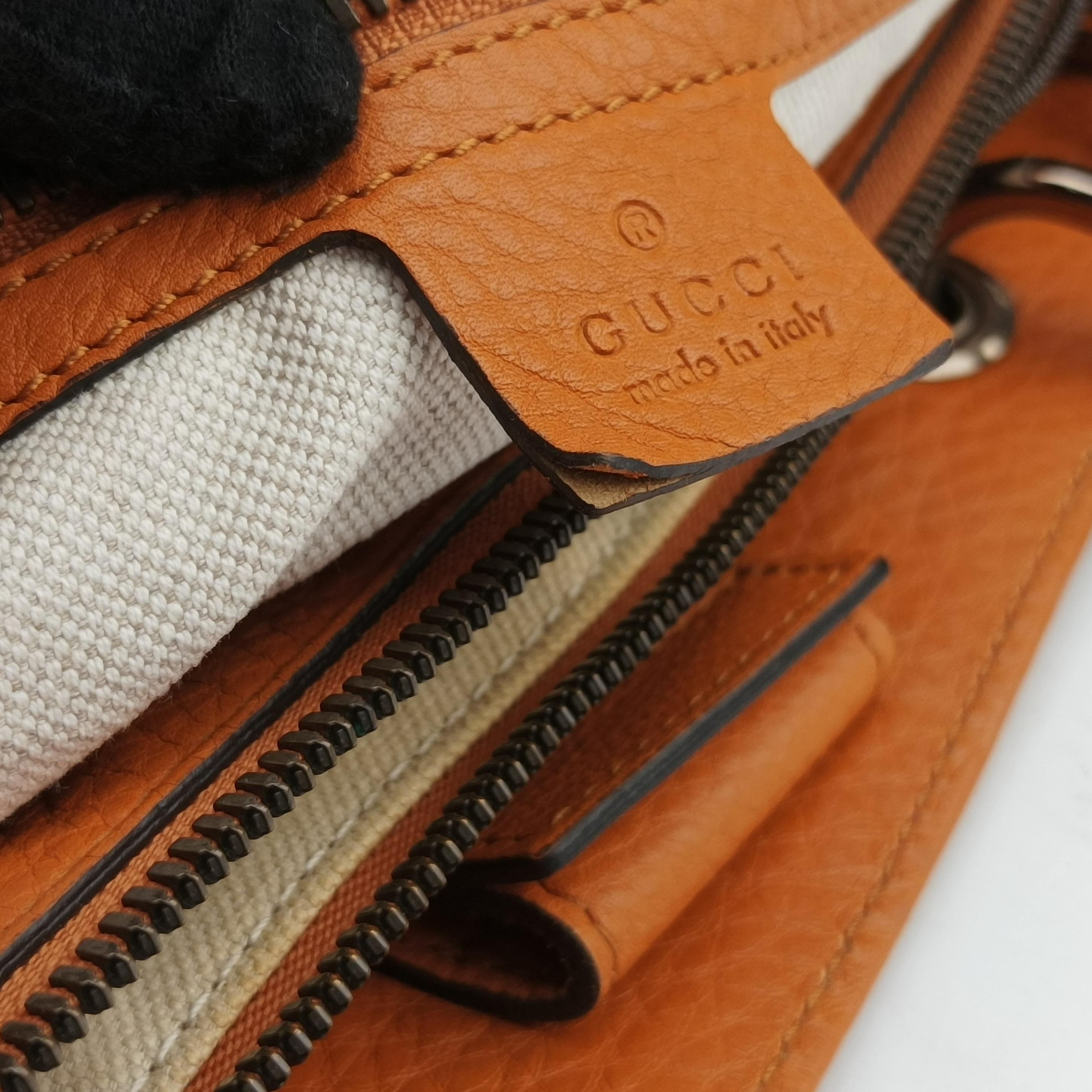 Bamboo Shopper Orange Leather 323660 I015887690バンブーショッパー オレンジ レザー 323660 I015887690