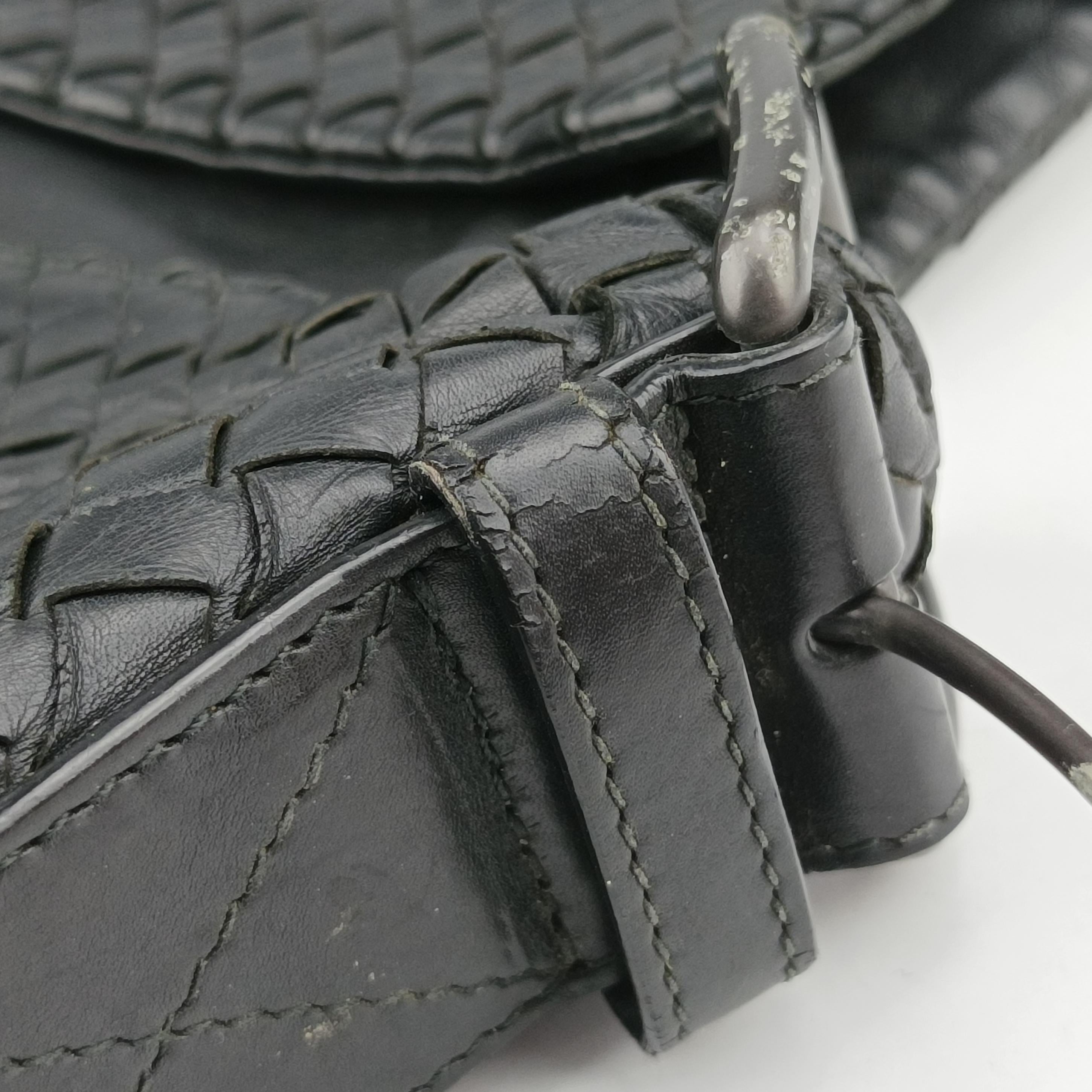 Intrecciato Black lambskin B02437012Eイントレチャート ブラック ラムスキン B02437012E