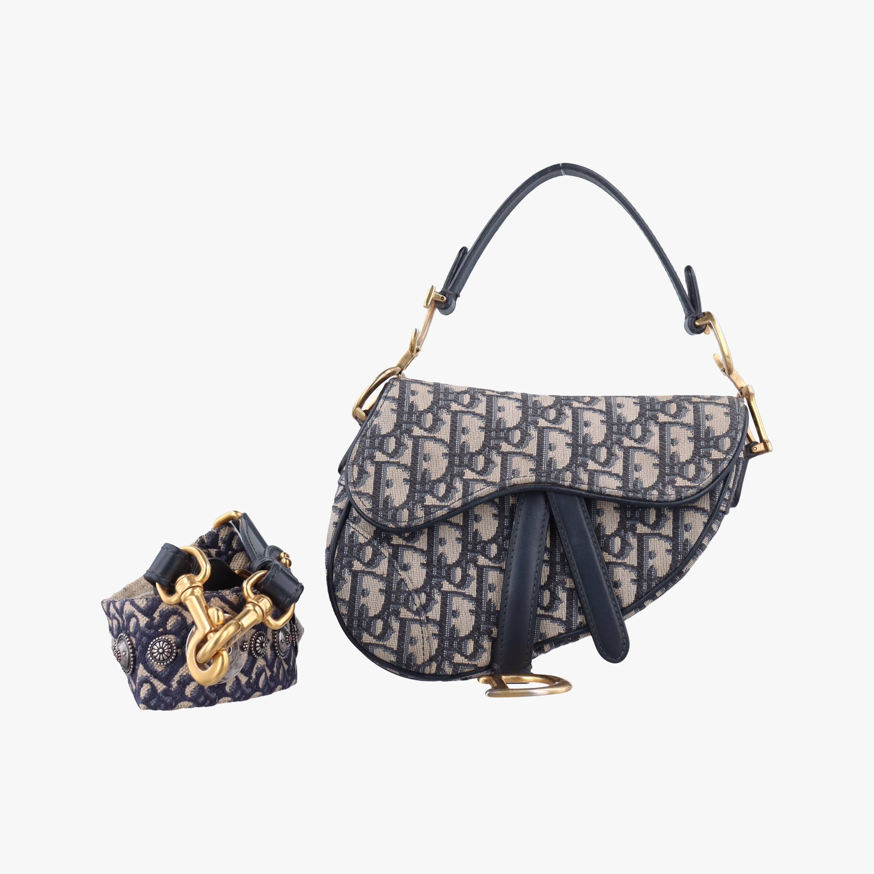 Saddle Navy×Gray Jacquard 05-RU-1108サドル ネイビー×グレー ジャガード 05-RU-1108