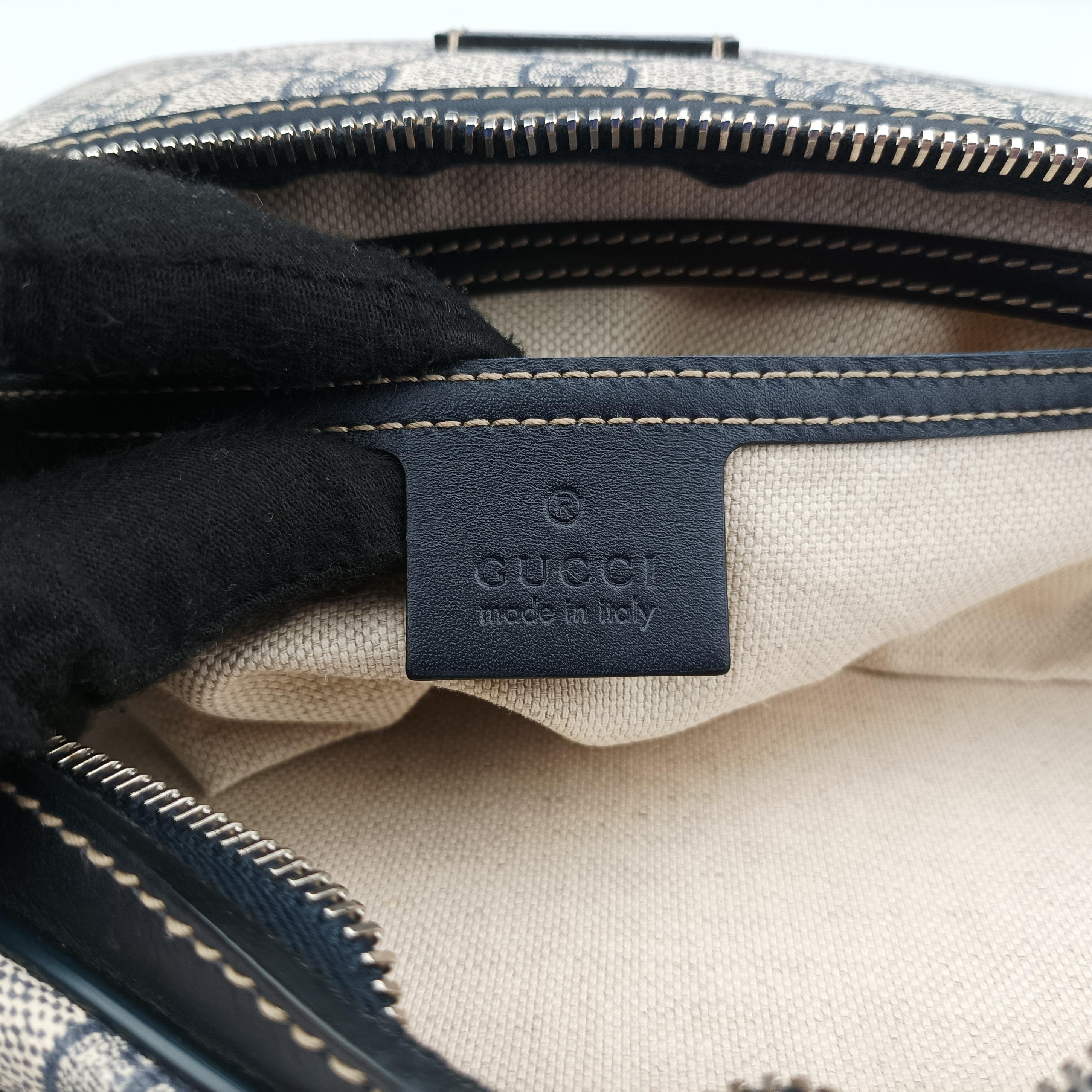 GG Supreme BeigexNavy Canvas 233269 H013914016GGスプリーム ベージュ x ネイビー キャンバス 233269 H013914016