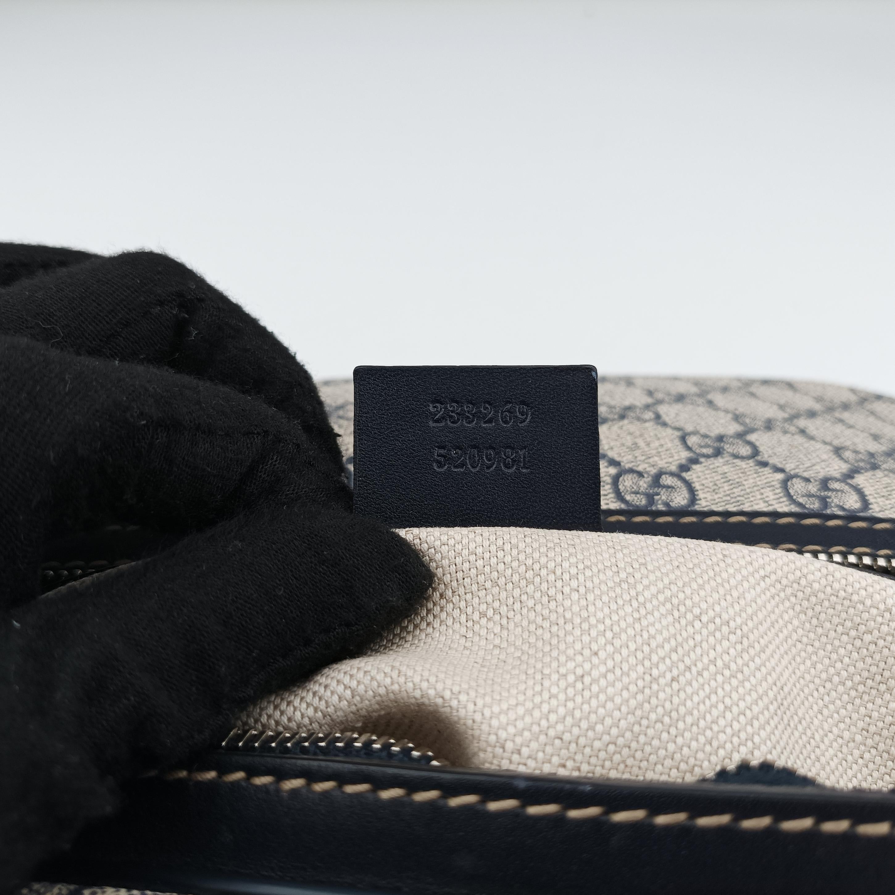 GG Supreme BeigexNavy Canvas 233269 H013914016GGスプリーム ベージュ x ネイビー キャンバス 233269 H013914016