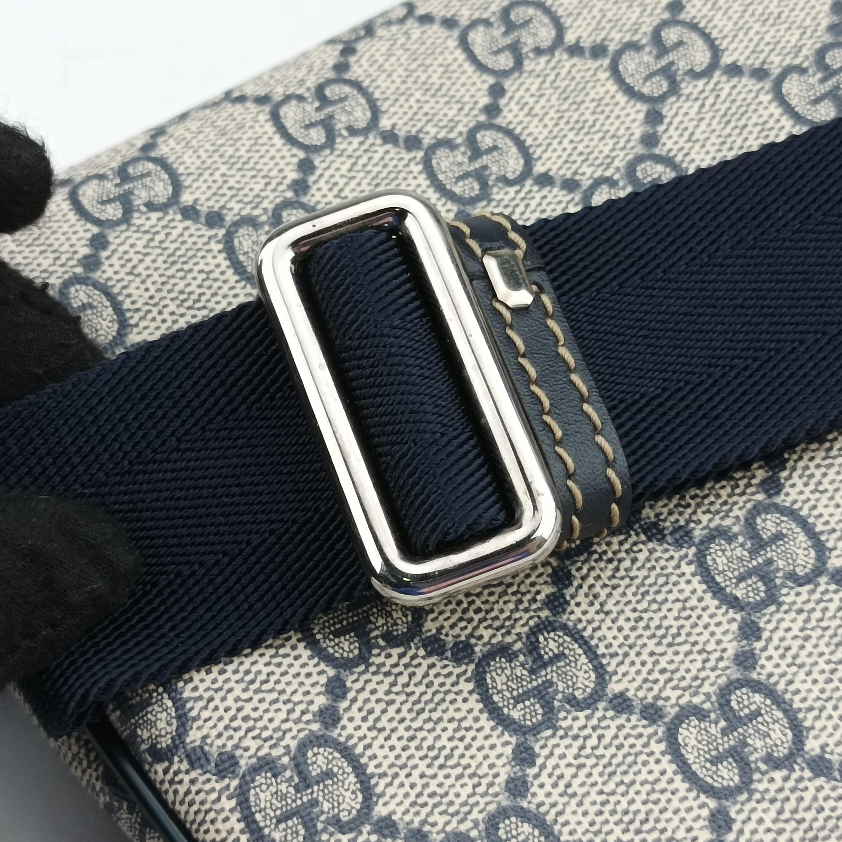 GG Supreme BeigexNavy Canvas 233269 H013914016GGスプリーム ベージュ x ネイビー キャンバス 233269 H013914016