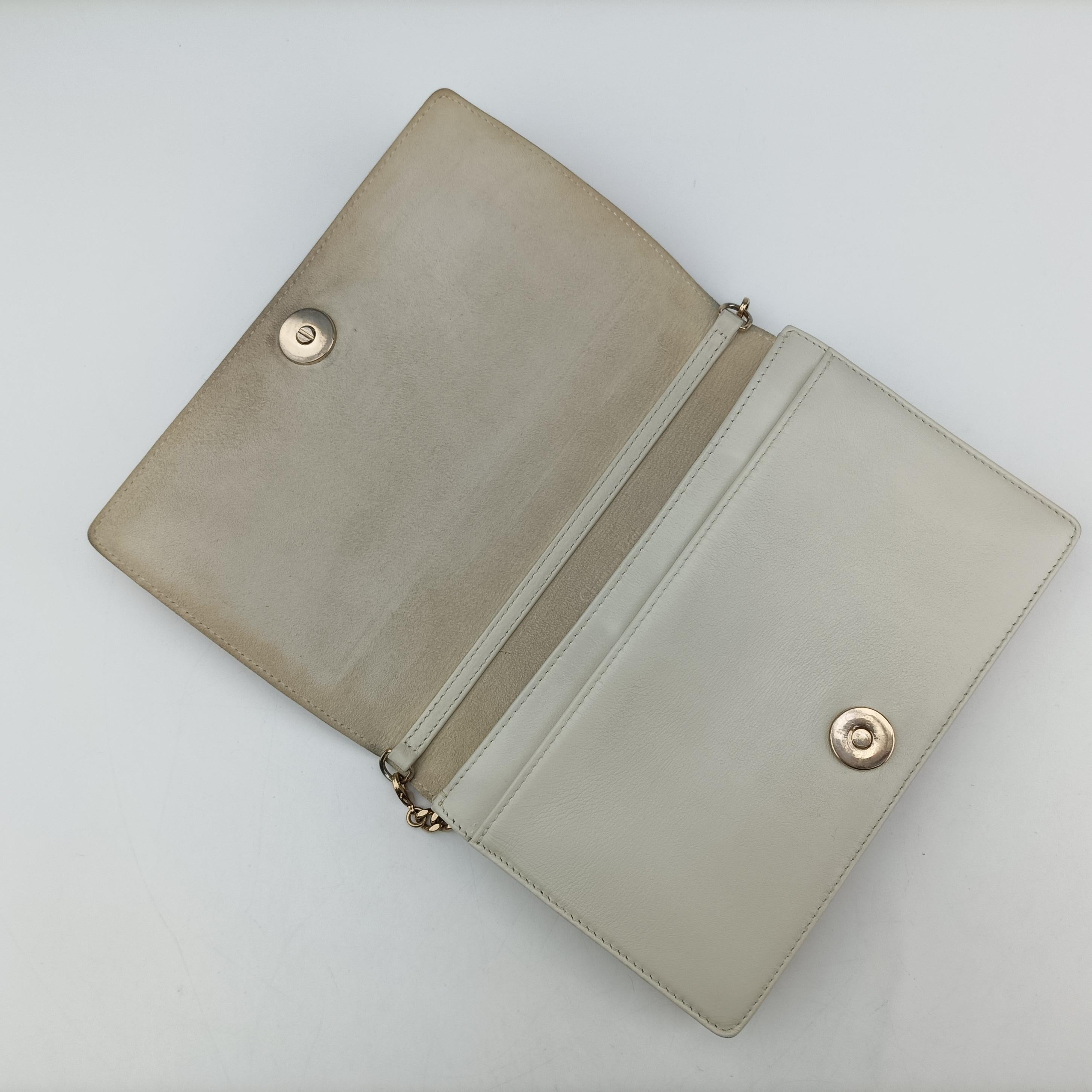 Diorama Wallet On Chain Pouch Red x White Leather 08-BO-1108ジオラマ ウォレット オン チェーン ポーチ レッド×ホワイト レザー 08-BO-1108