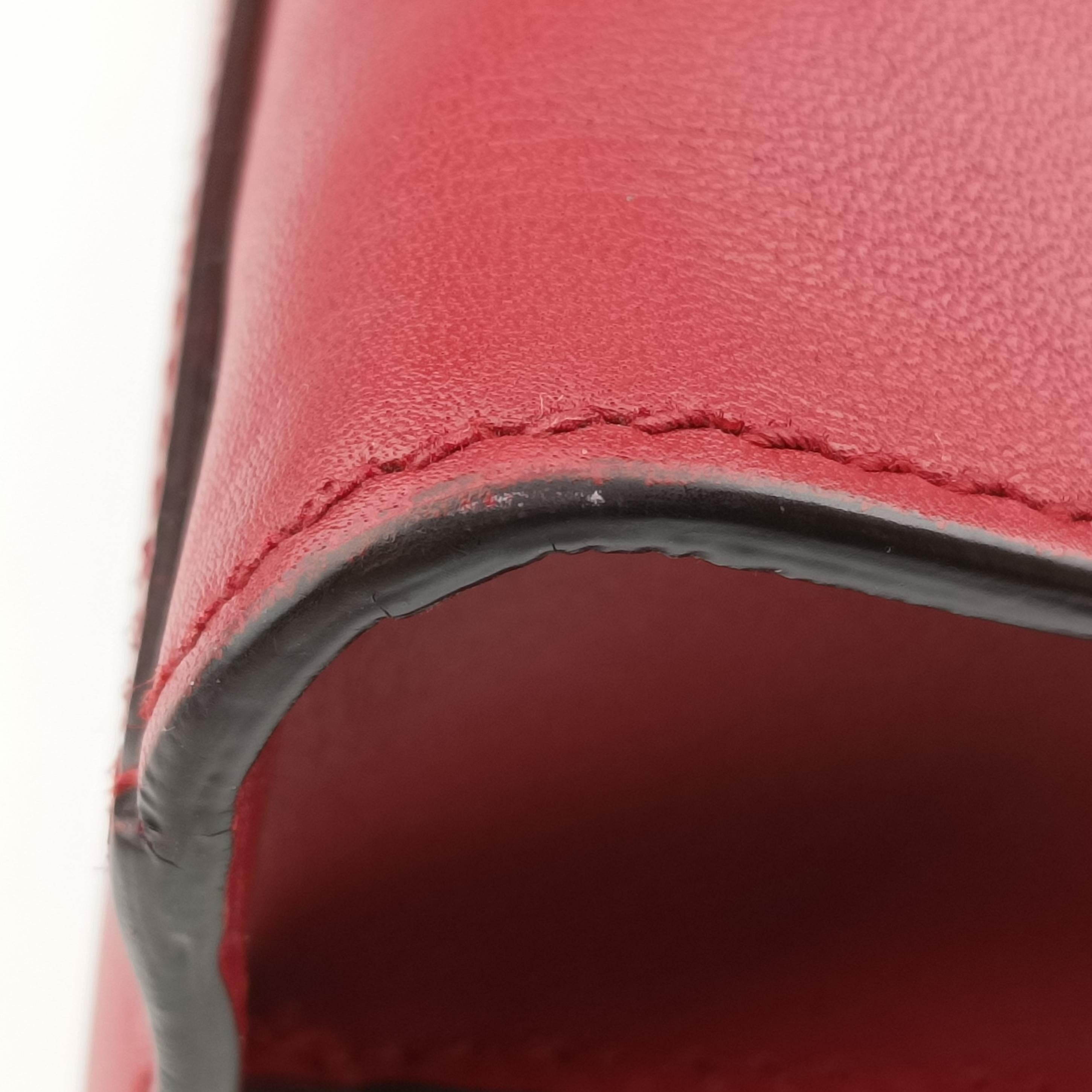 Bamboo Web Nymphaea Red Leather 459076 E020969622ニムフェア バンブー ウェブ レッド レザー 459076 E020969622