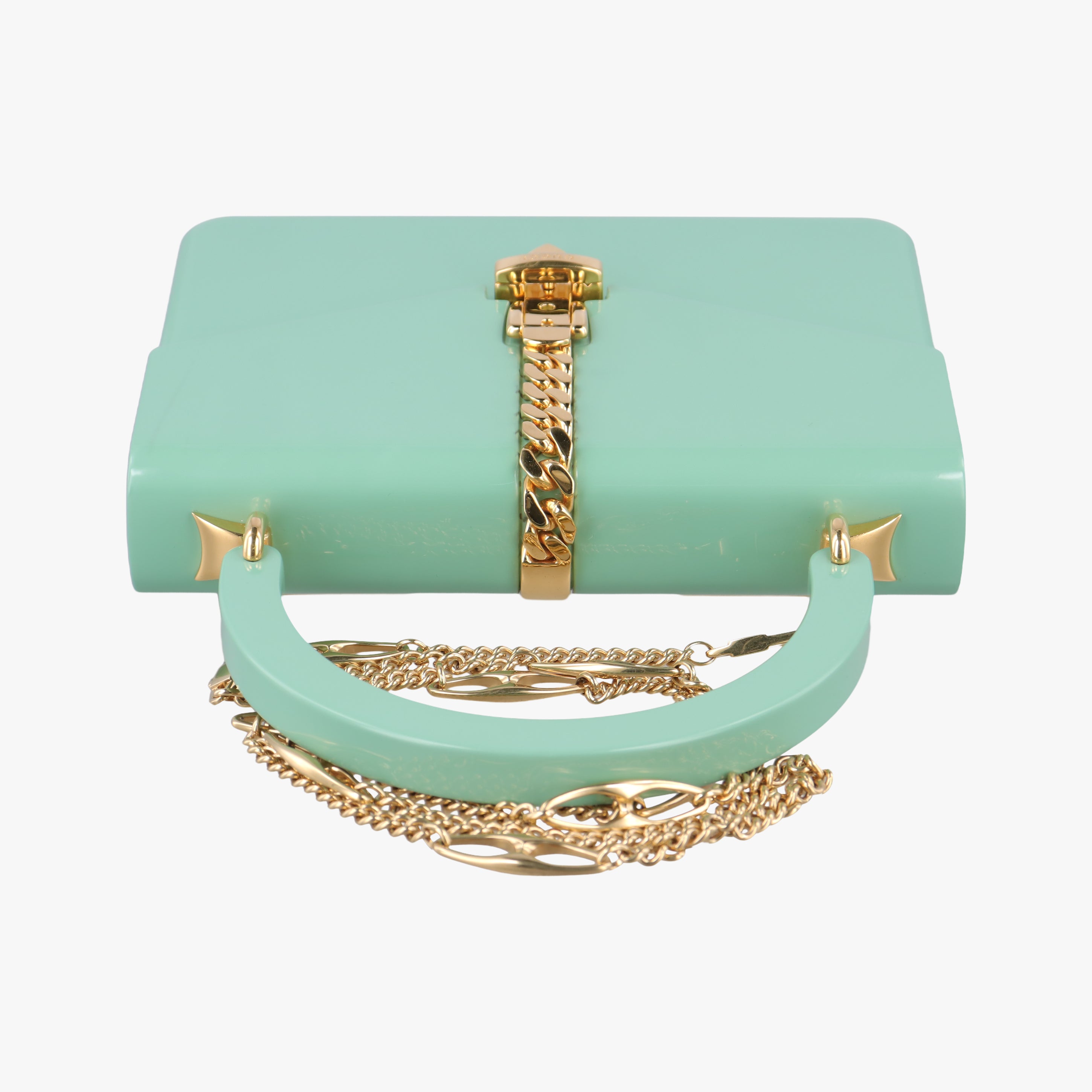 Sylvie 1969 Acrylic Mini Hand Green Acrylic 589482 F030029249シルヴィ1969アクリルミニハンド グリーン アクリル 589482 F030029249