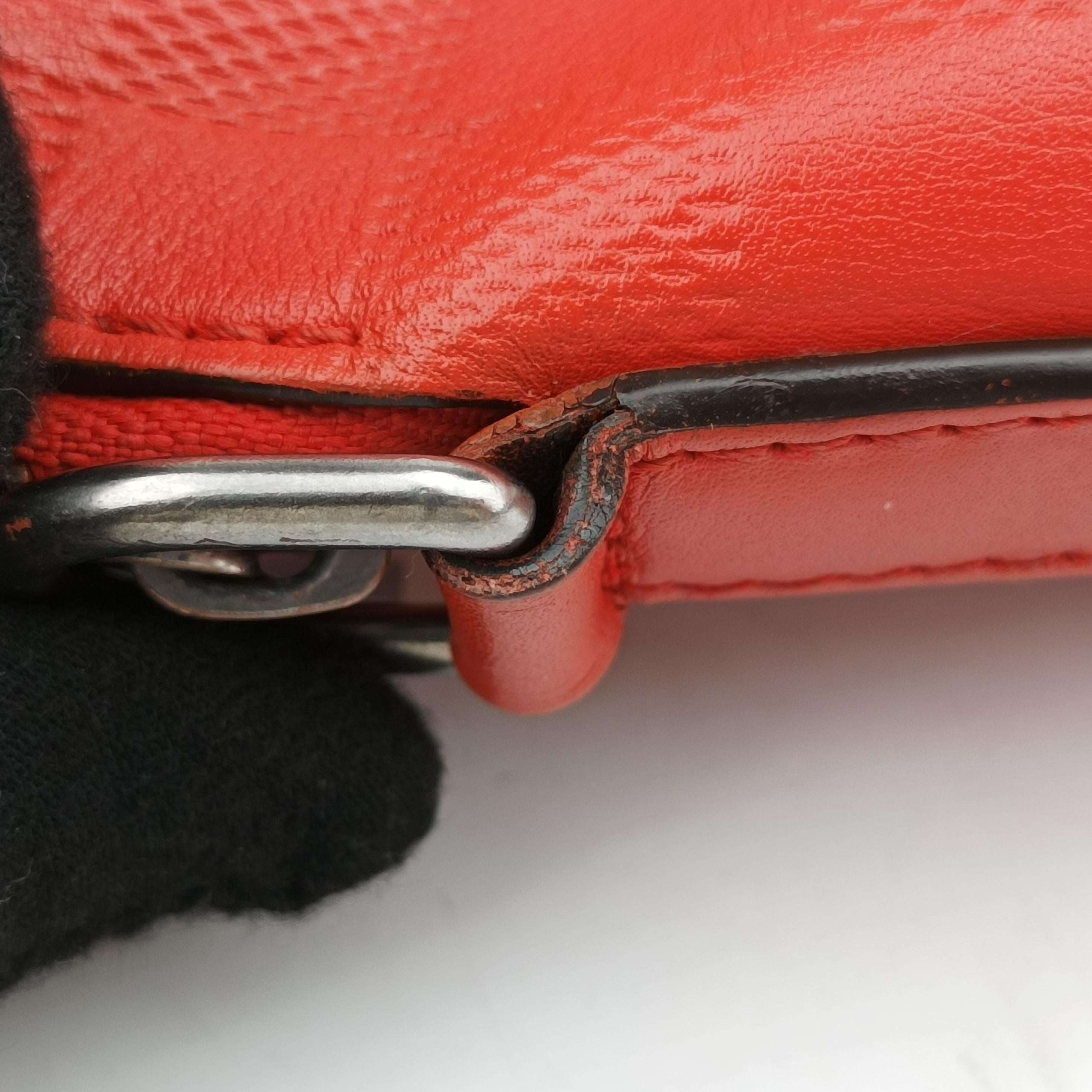 Porte Documents Jour NM orange Damier Graphite N48265 CA4195ポルトドキュマンジュール PDJ NM オレンジ ダミエ グラフィット N48265 CA4195