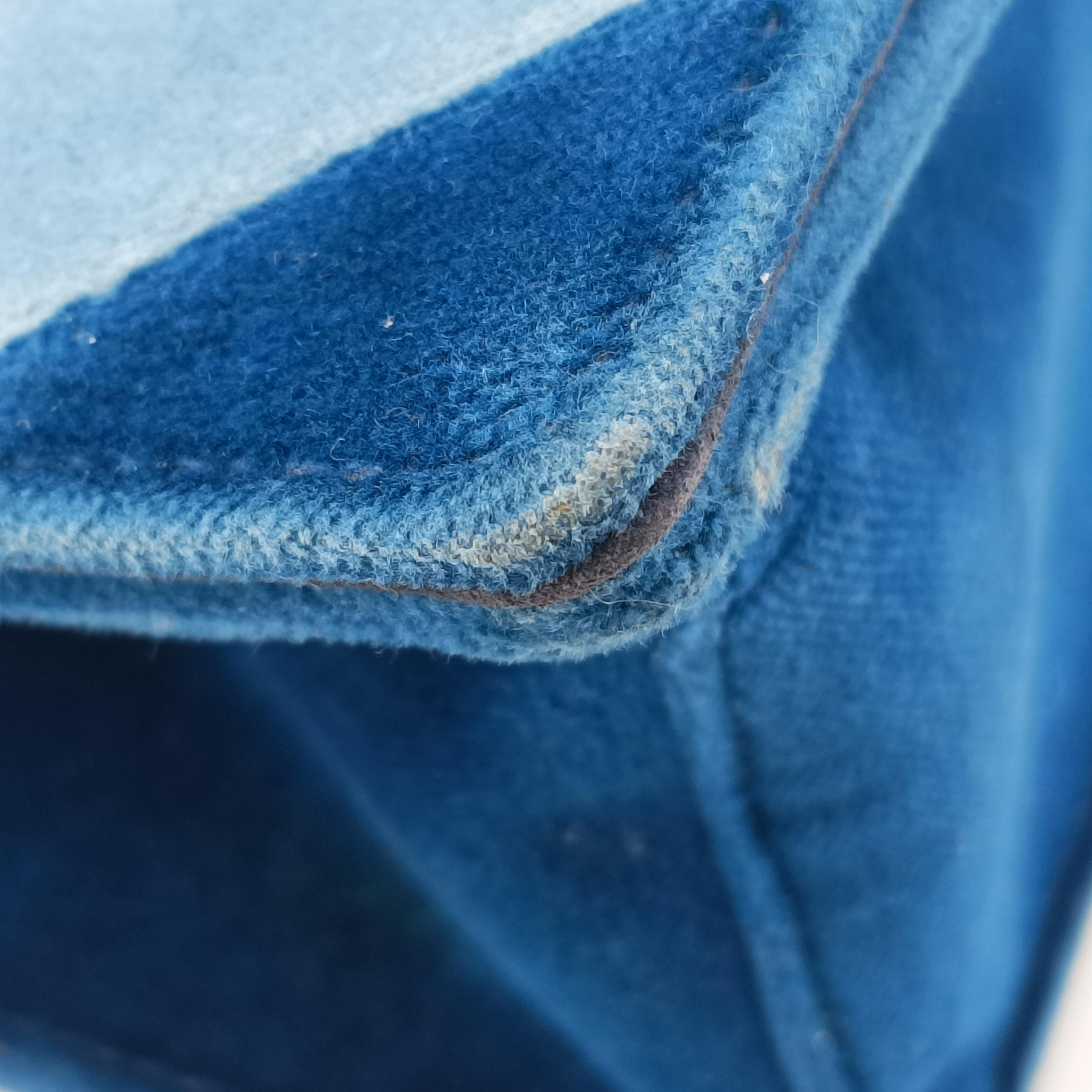 Cahier Blue x light blue velour 110 Aカイエ ブルー×ライトブルー ベロア 110 A