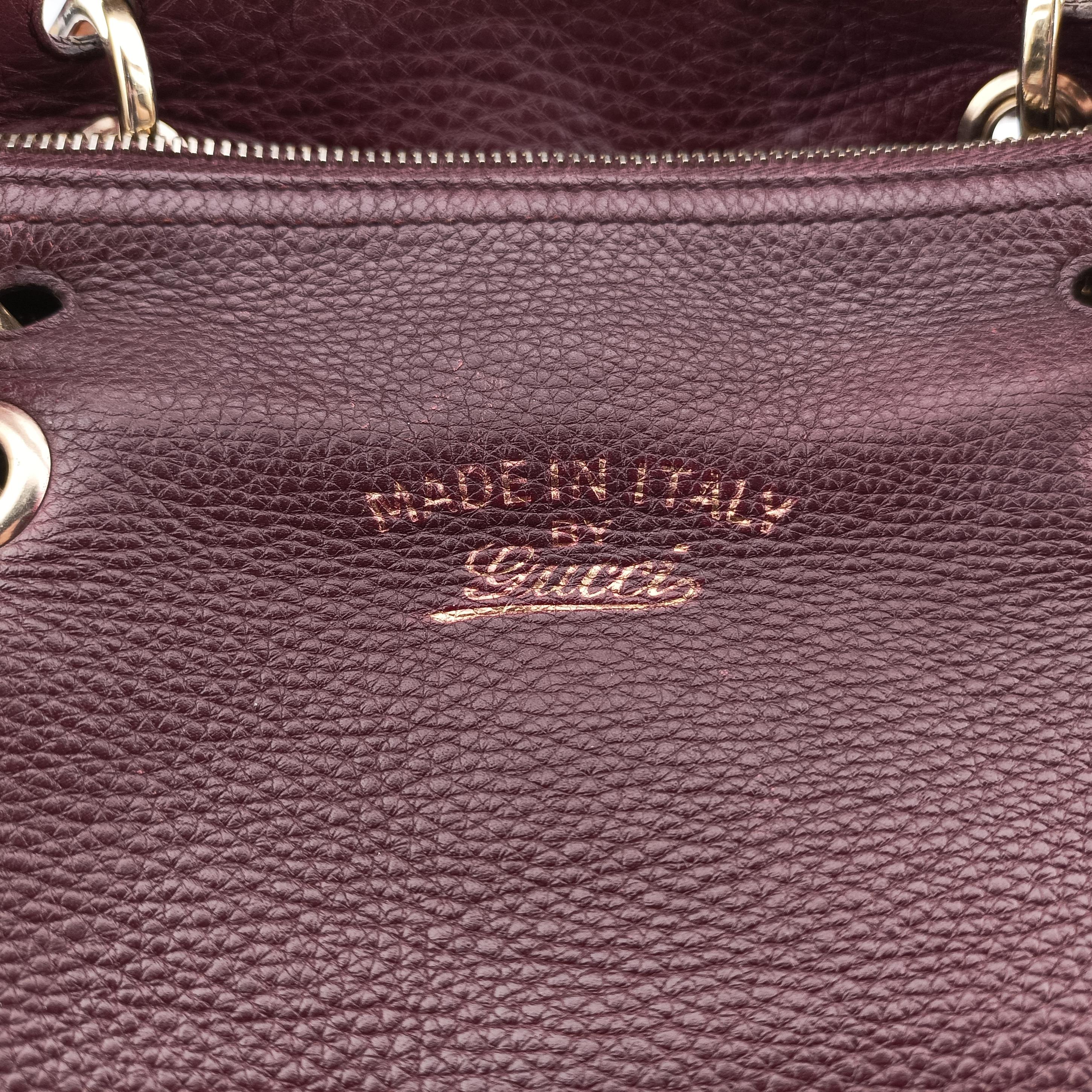 bamboo shopper Burgundy Leather 353124 E016879993バンブーショッパー ワインレッド レザー 353124 E016879993