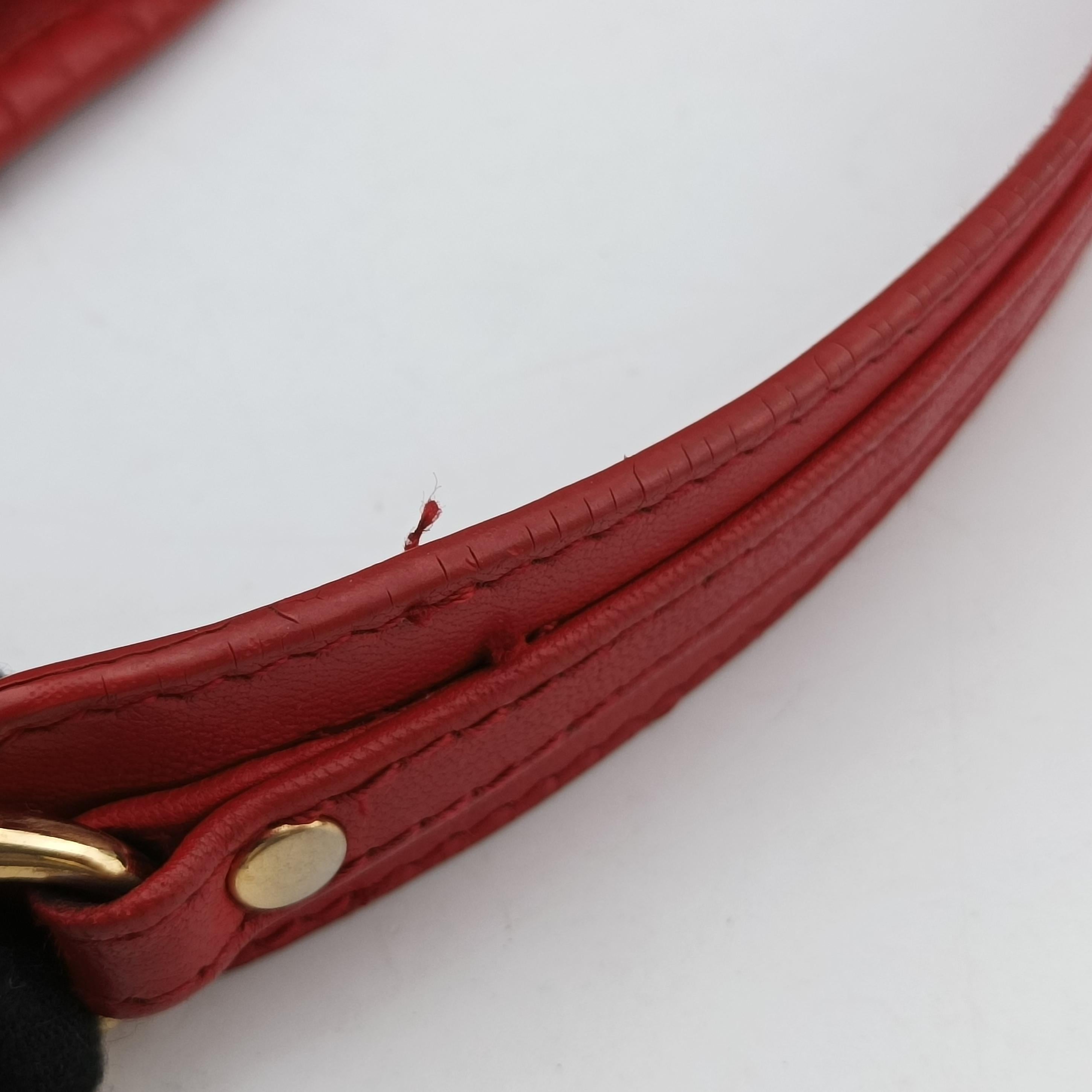 charm Red lambskin 132-BM-0068チャーム レッド ラムスキン 132-BM-0068