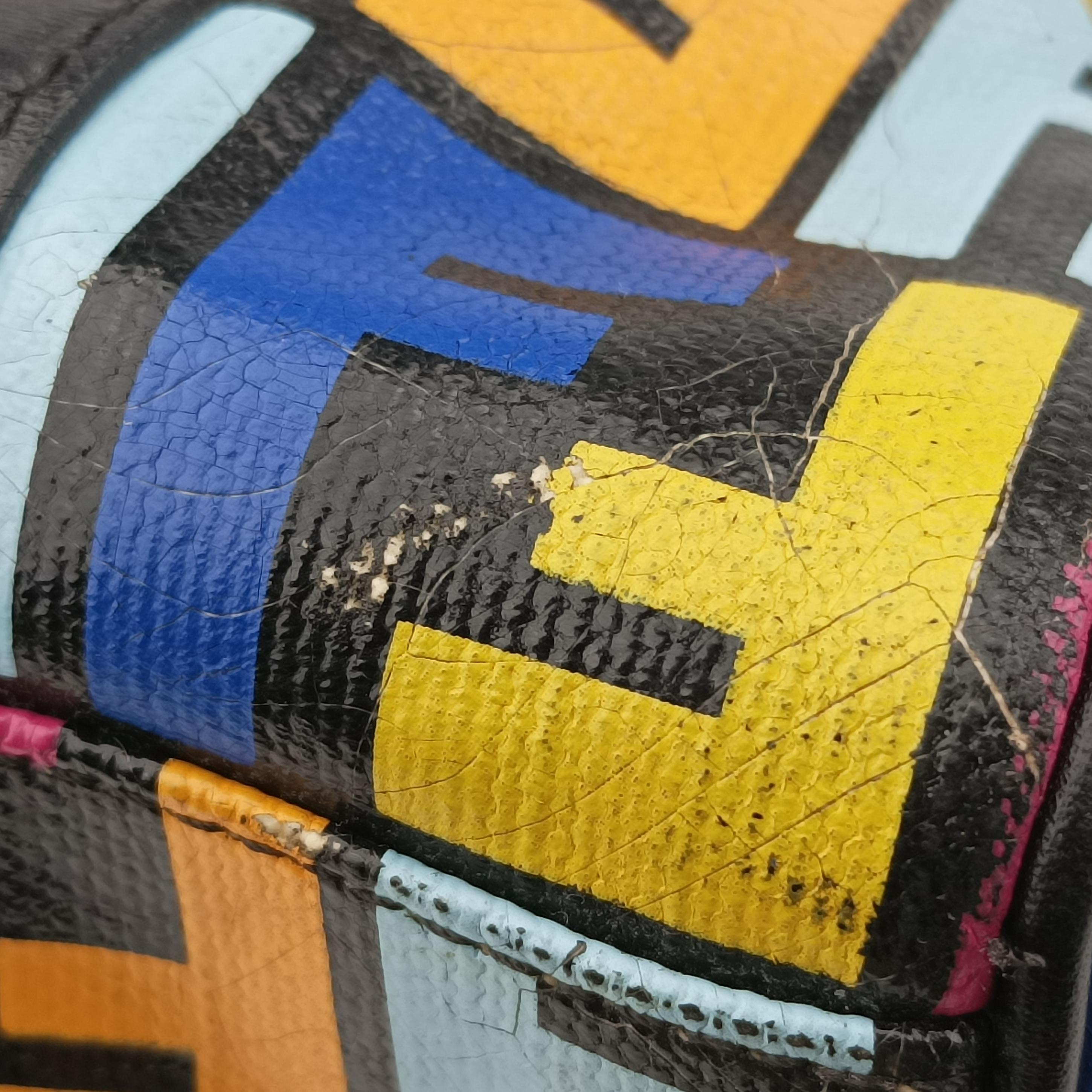 Zucchino Glitter Logo Multicolour PVC coated canvas 8BL068 2305/8BL068/YQ7/088スパンコールイエローグラデーション マルチカラー PVCコーティングキャンバス 8BL068 2305/8BL068/YQ7/088