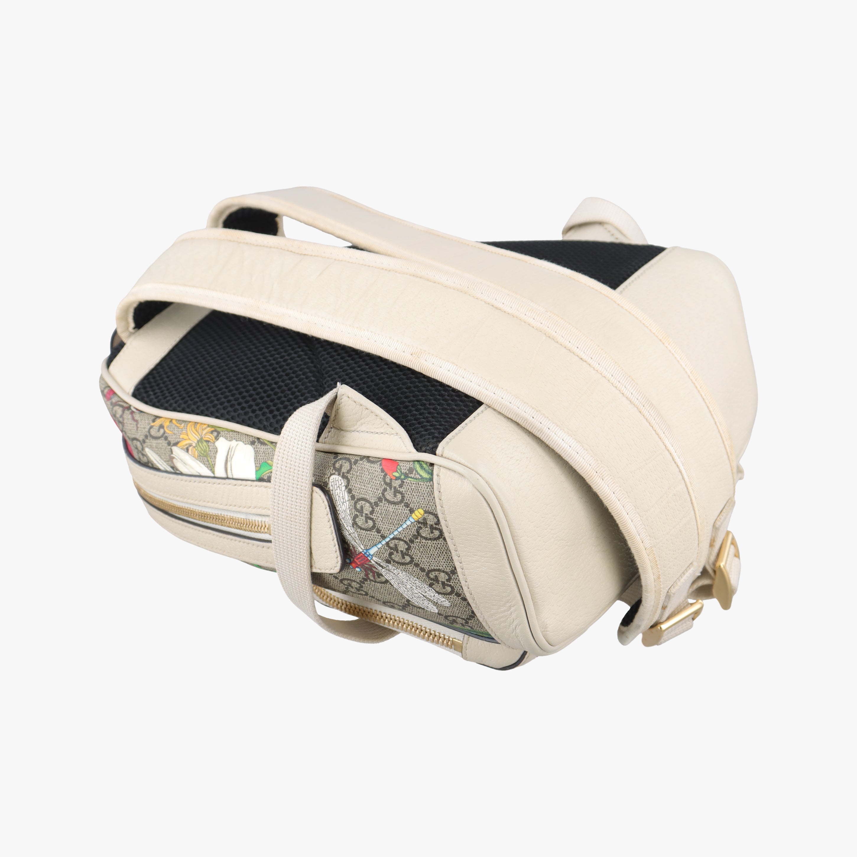 Ophidia Flora Multicolour PVC coated canvas×Leather 547965 C030302704オフィディア フローラ マルチカラー PVCコーティングキャンバス×レザー 547965 C030302704