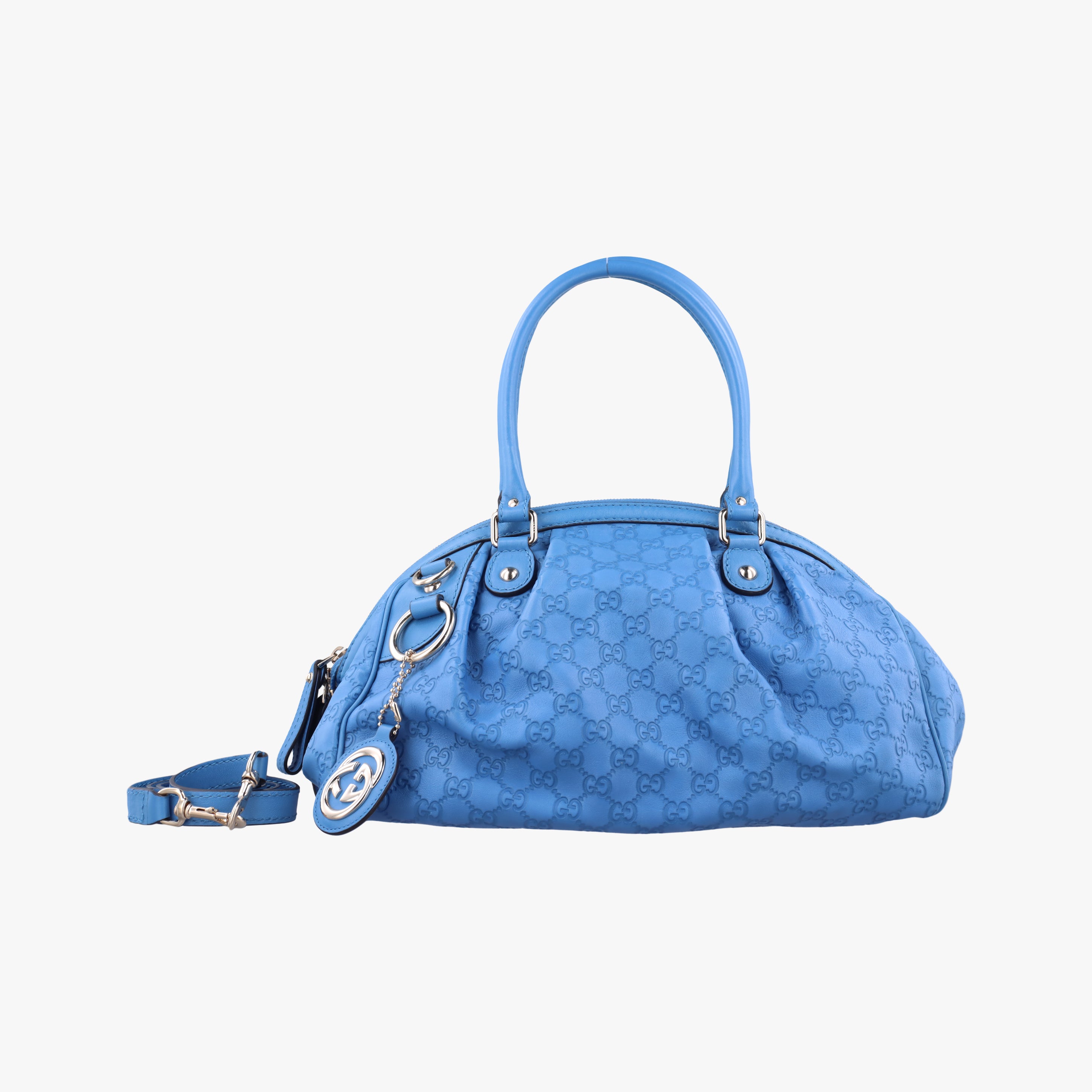 Sukey GUCCISSIMA Blue Leather 223974 F9064447スーキー ディアマンテ ブルー レザー 223974 F9064447