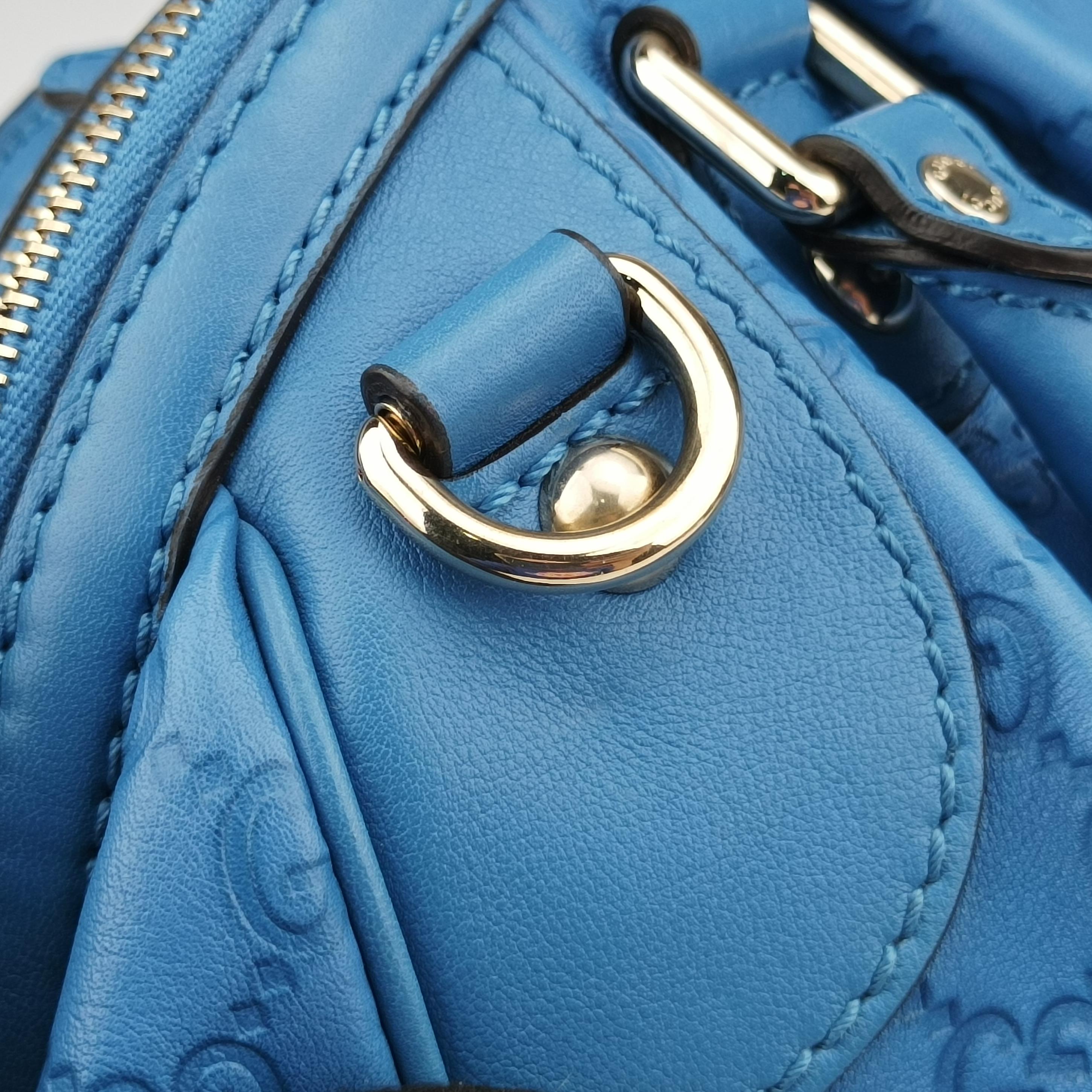 Sukey GUCCISSIMA Blue Leather 223974 F9064447スーキー ディアマンテ ブルー レザー 223974 F9064447