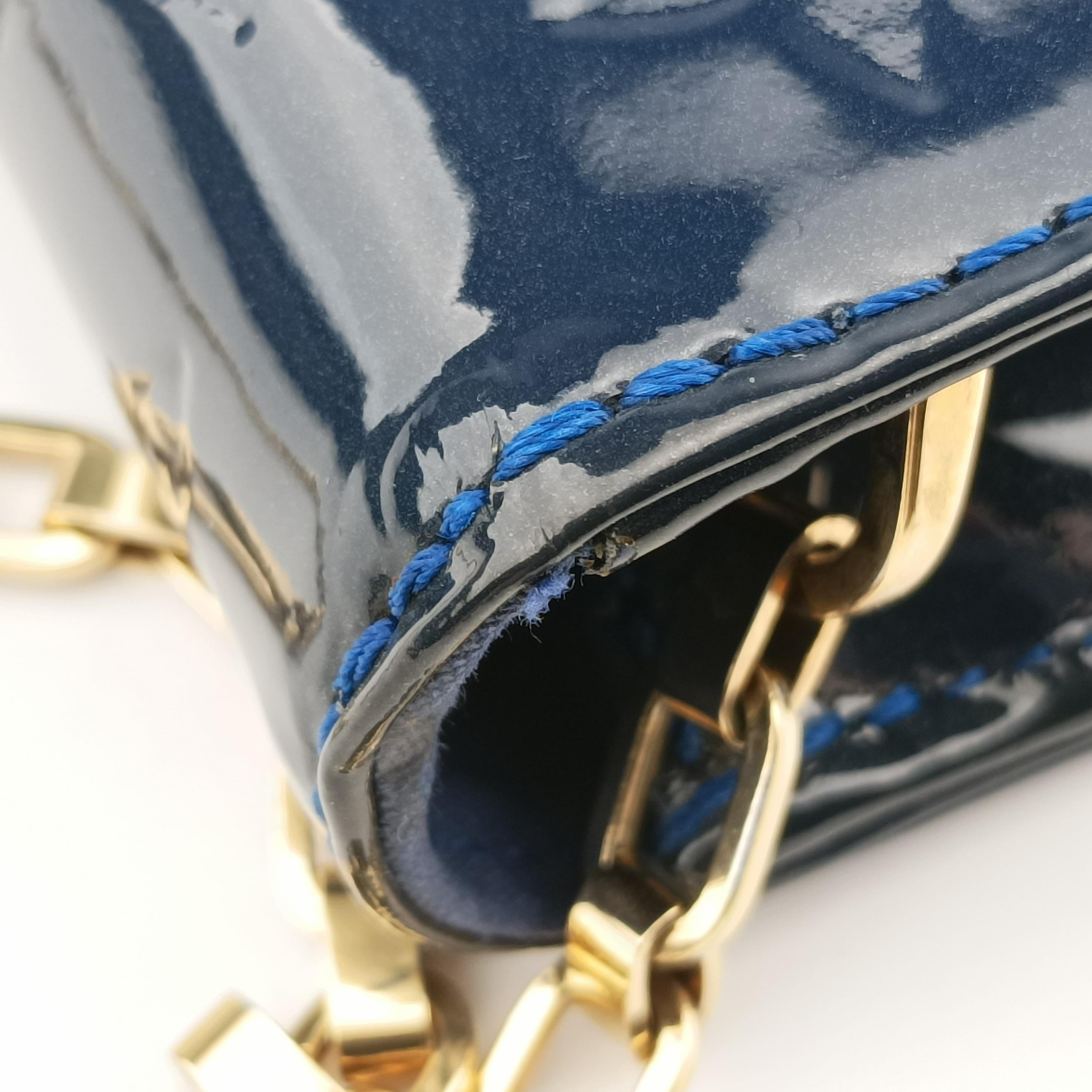 Clutch Ana Granblue Vernis M90094 Lot number unknownクラッチ アナ グランブルー ヴェルニ M90094 製番不明