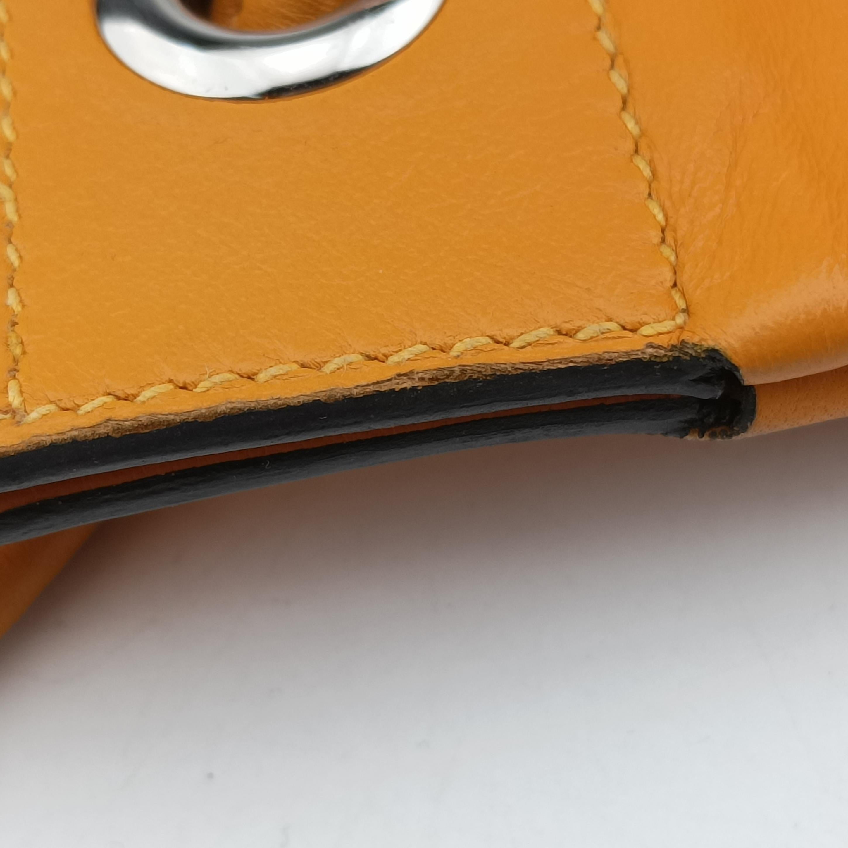 Sac Aline mini Yellow lambskin C AM 012 UHサック アリーヌ ミニ イエロー ラムスキン C AM 012 UH