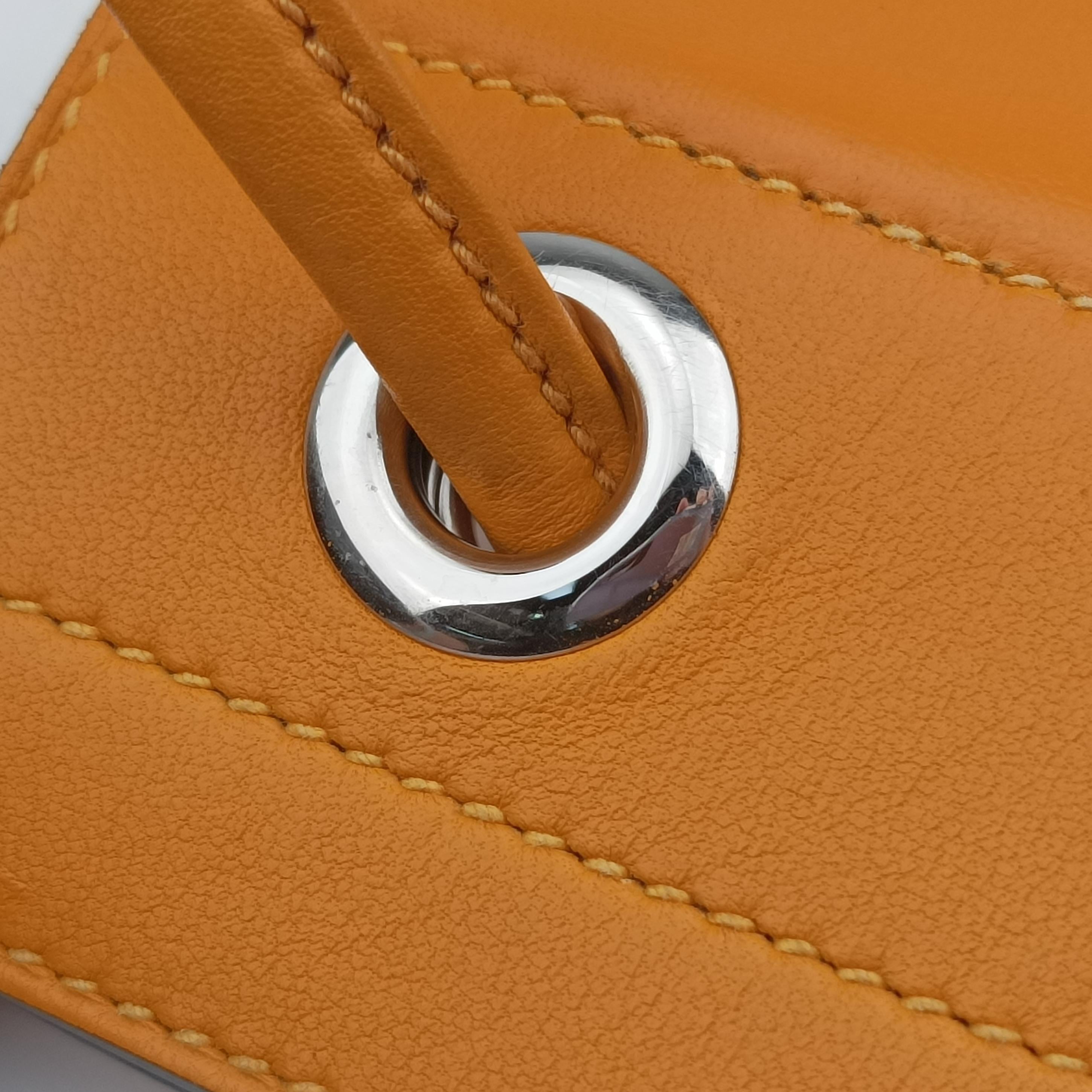 Sac Aline mini Yellow lambskin C AM 012 UHサック アリーヌ ミニ イエロー ラムスキン C AM 012 UH