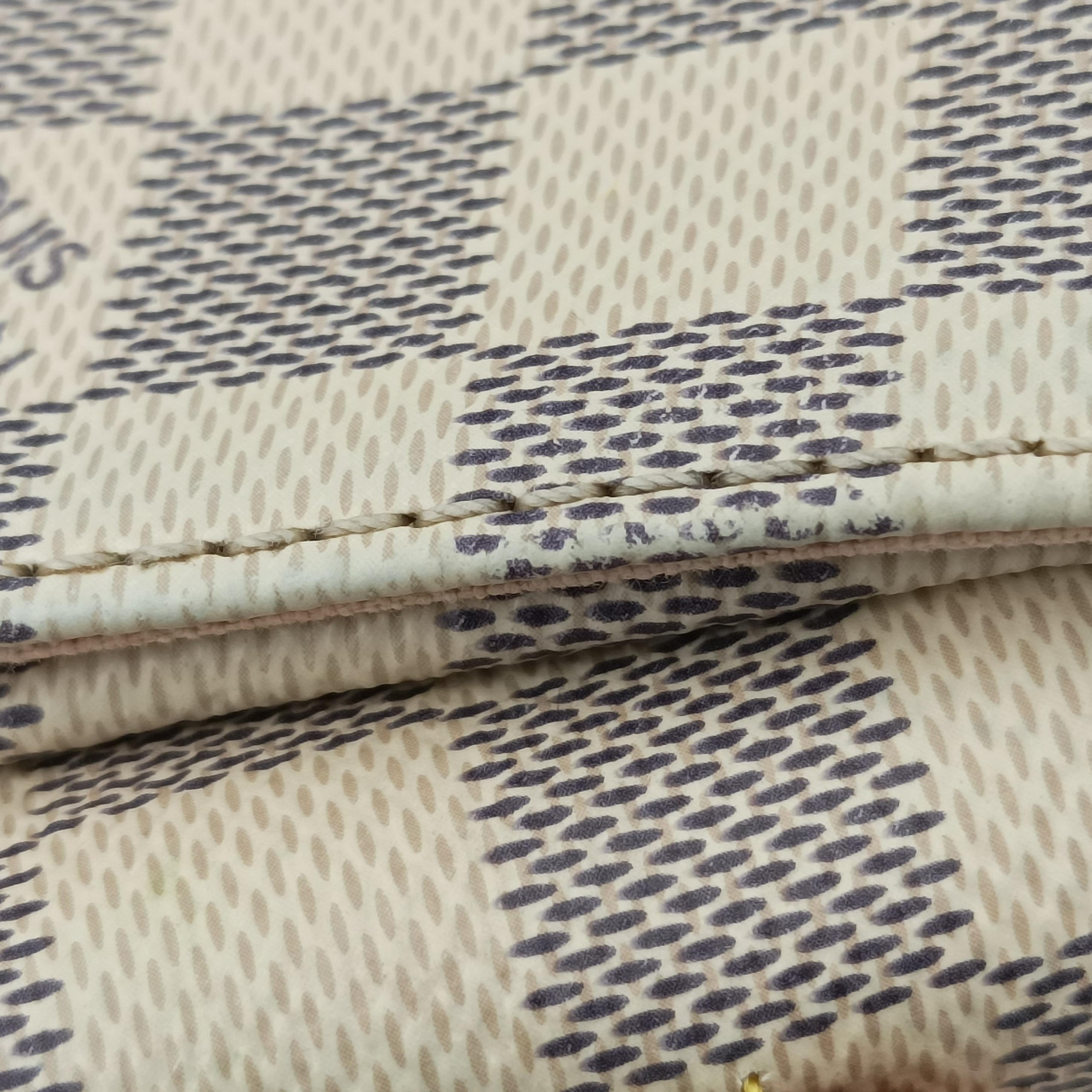 CROISETTE AZUR Damier Canvas N41581 TR2107 IC Chipクロワゼット アズール ダミエキャンバス N41581 TR2107 ICチップ