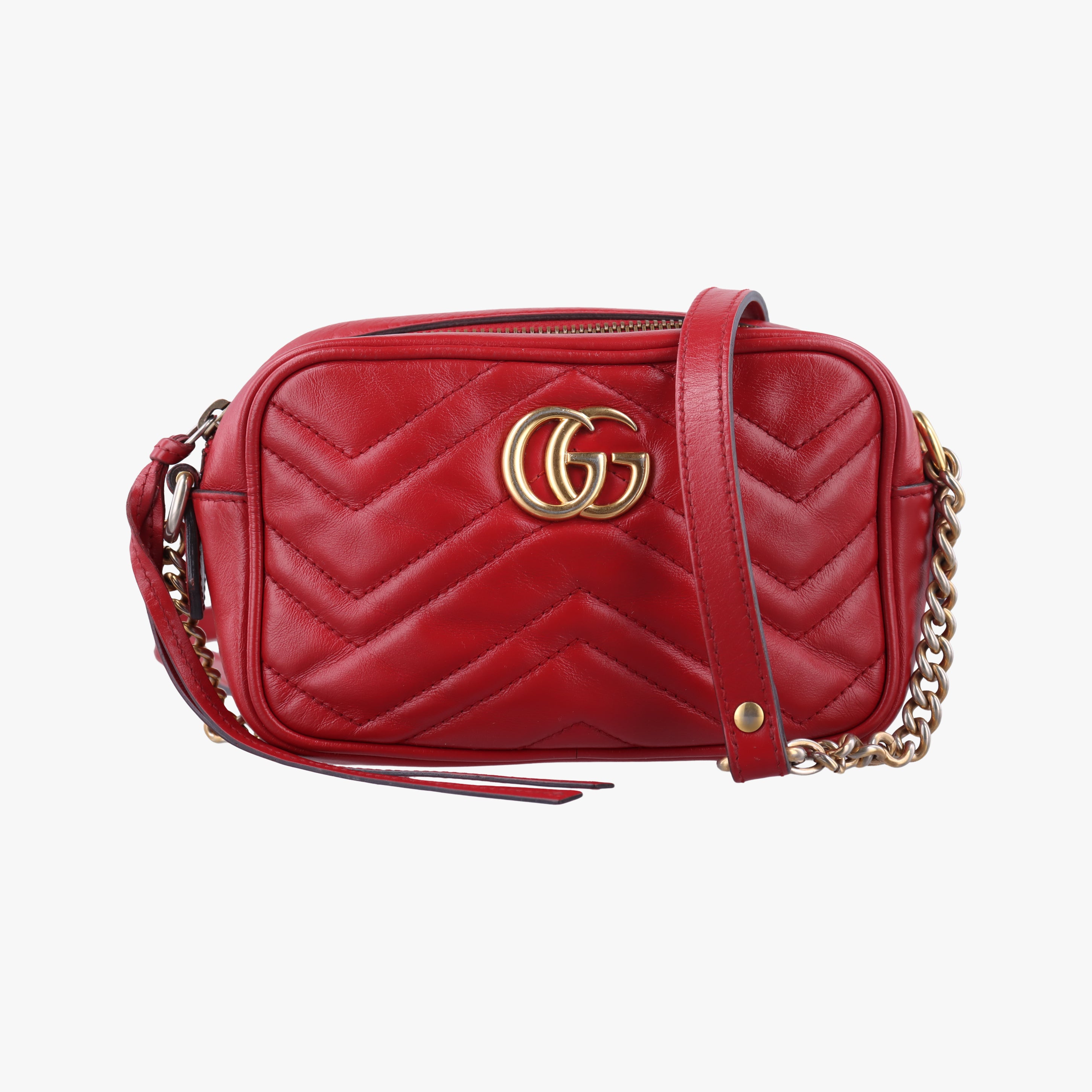 GG Marmont Red Leather 448065 E028200633GGマーモント レッド レザー 448065 E028200633