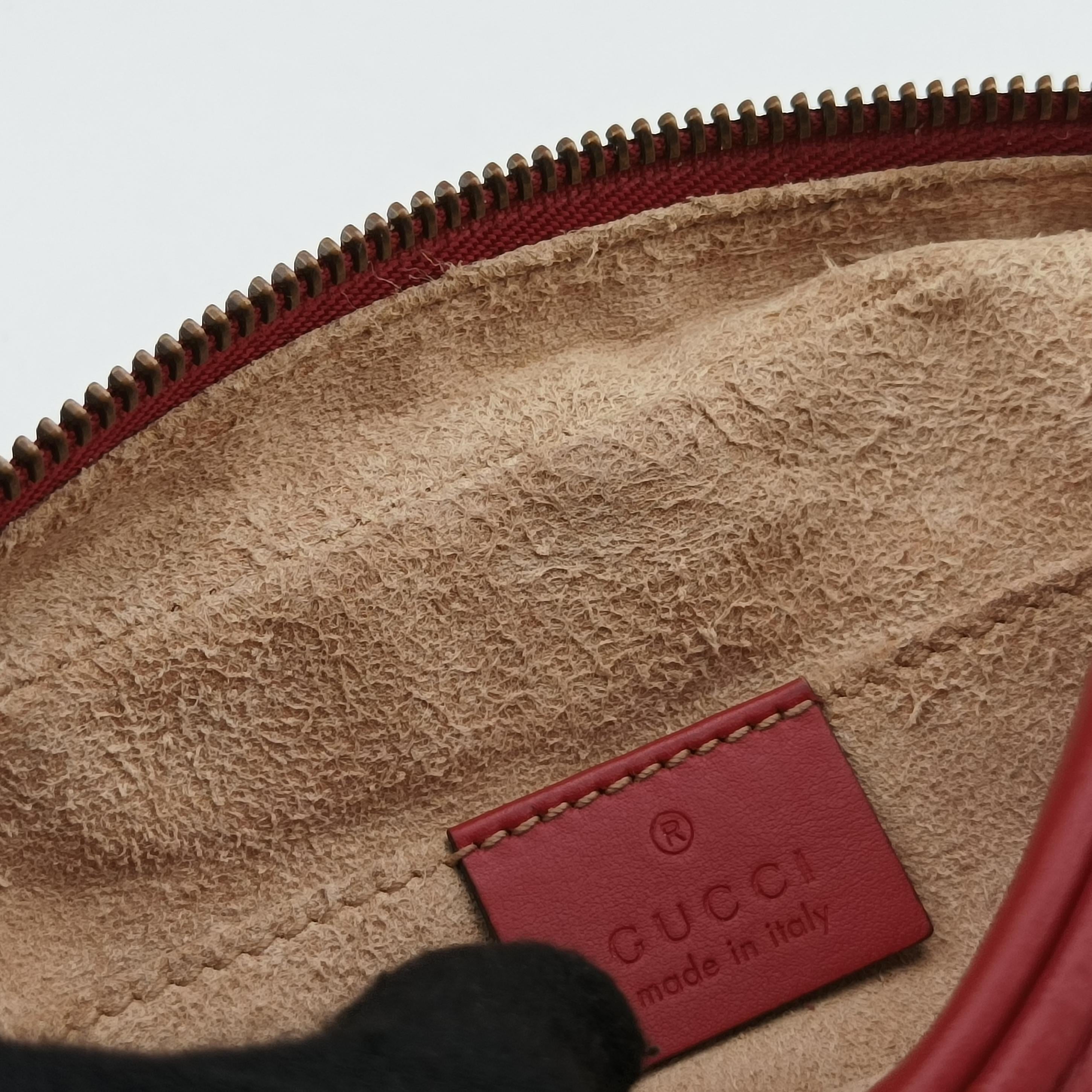 GG Marmont Red Leather 448065 E028200633GGマーモント レッド レザー 448065 E028200633