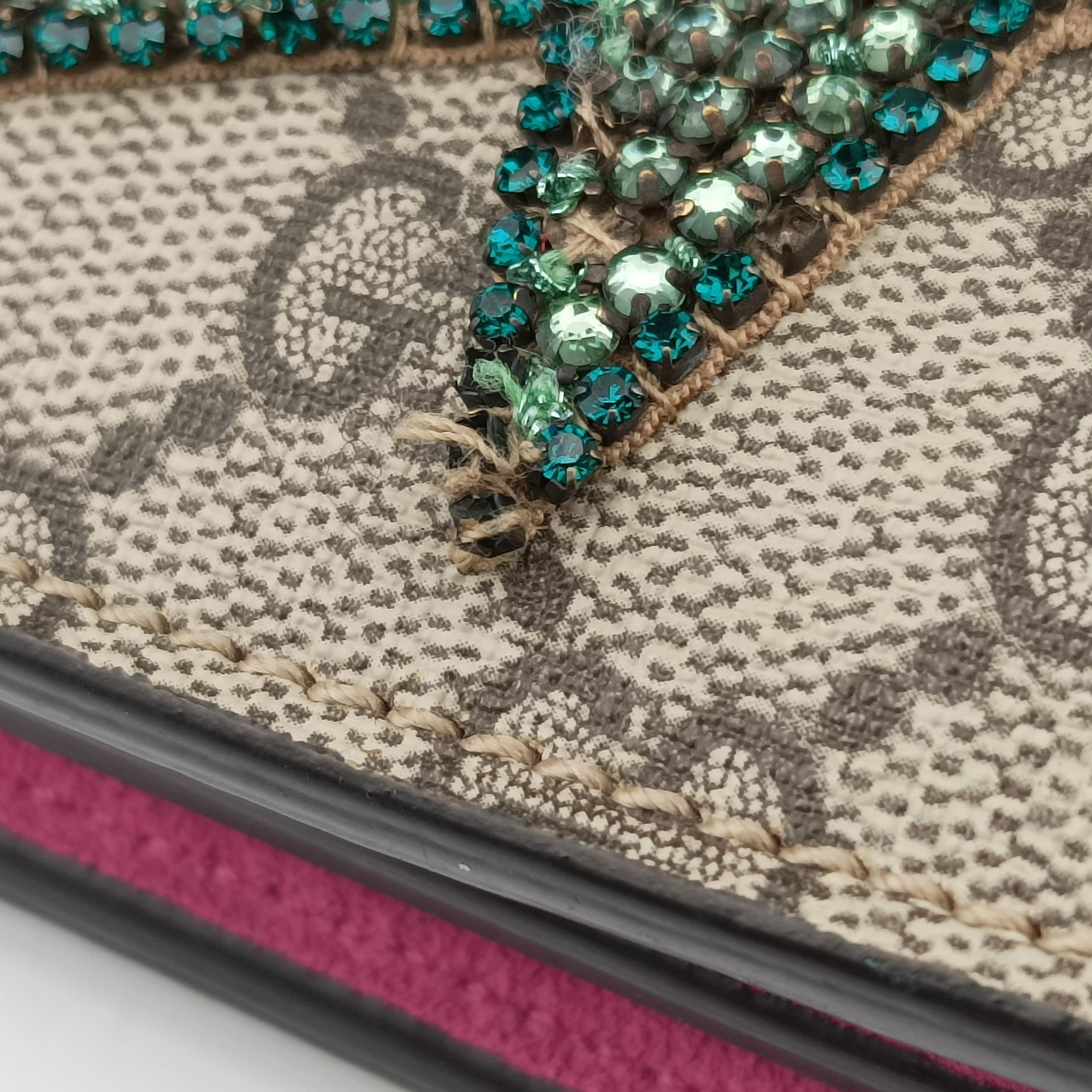 Dionysus Beige x Pink x Multicolor PVC coated canvas 403348 A020235577ディオニュソス ベージュ×ピンク×マルチカラー PVCコーティングキャンバス 403348 A020235577