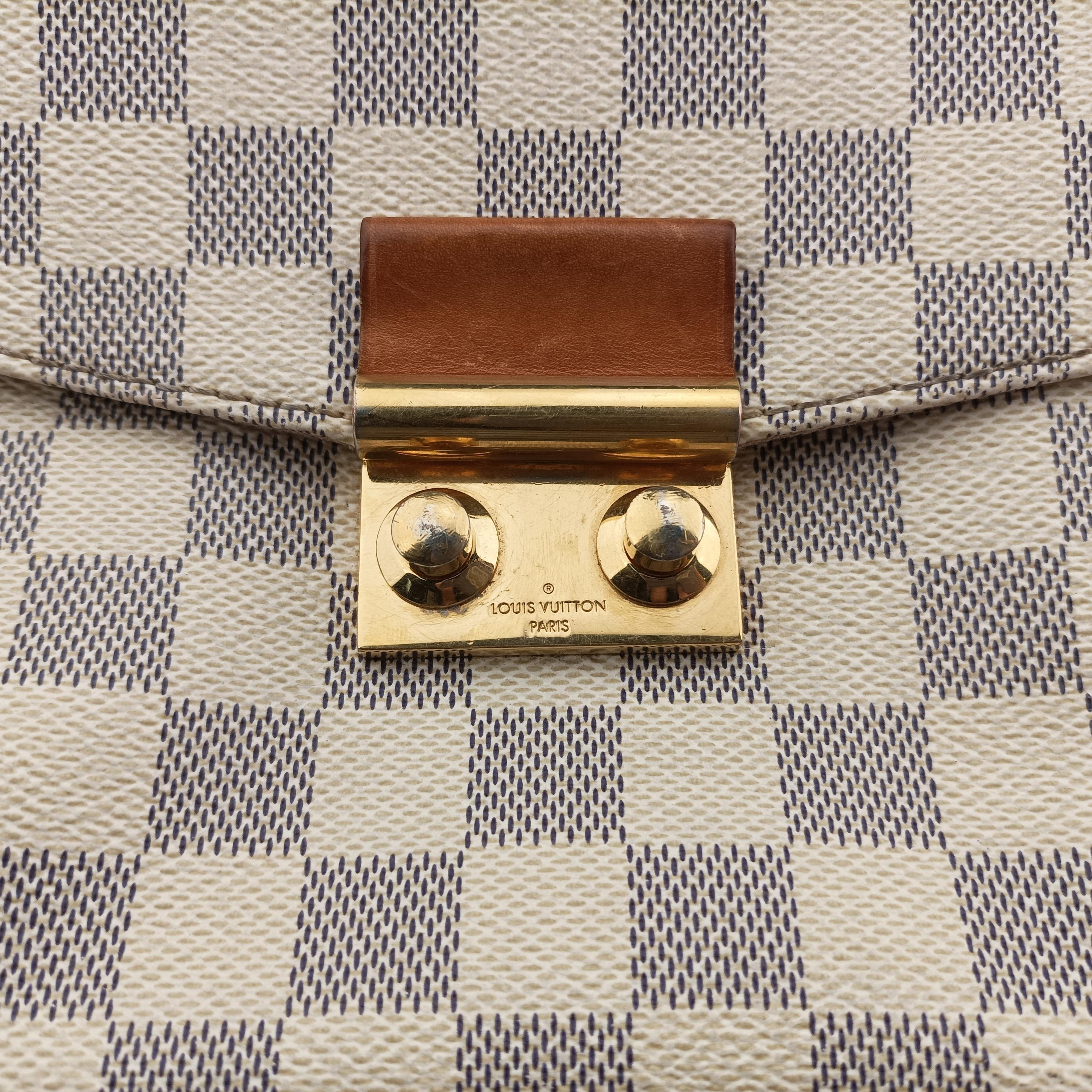 CROISETTE Azur Damier Canvas N41581 FL1118 IC Chipクロワゼット アズール ダミエキャンバス N41581 FL1118 ICチップ