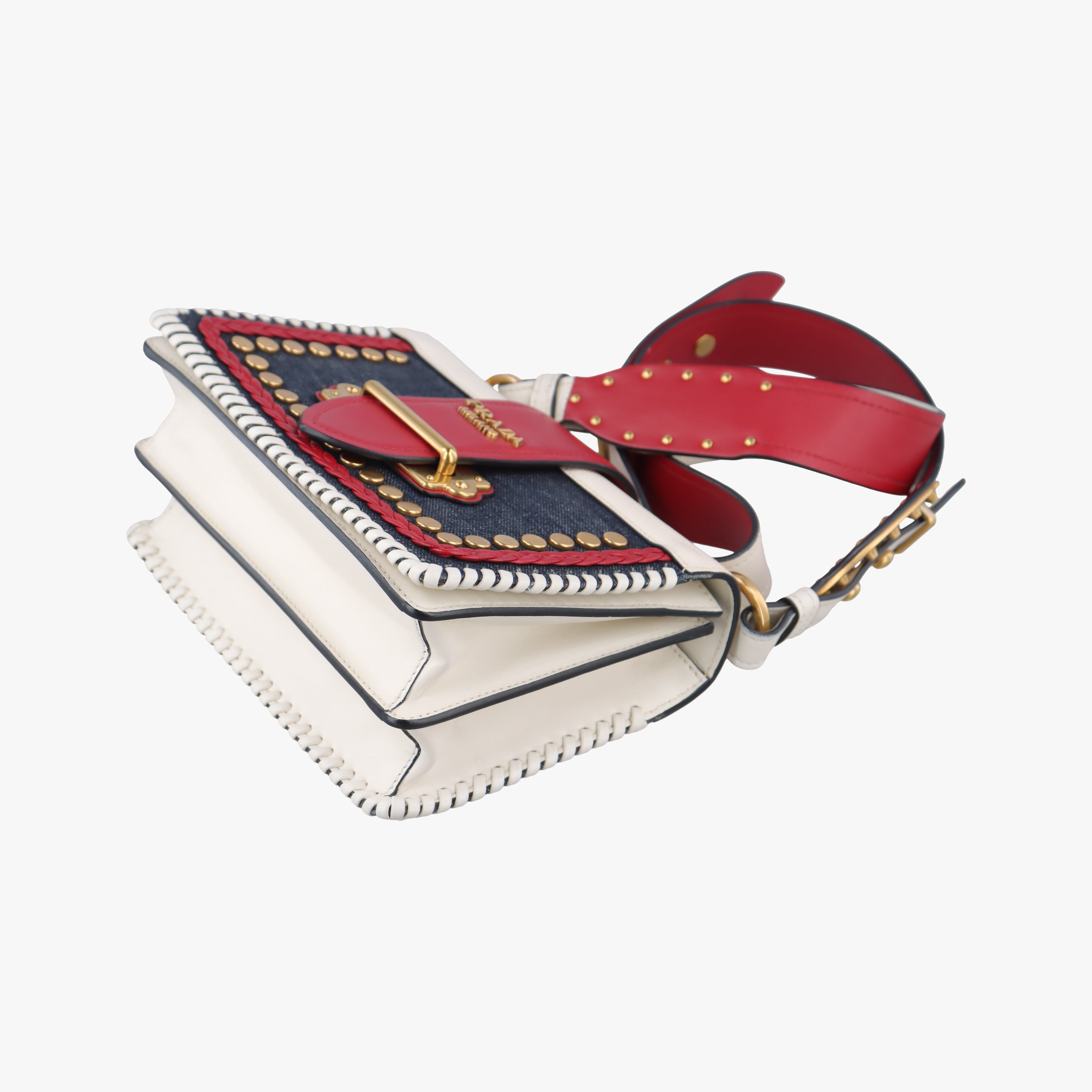 Cahier tassen Leder Multicolour Leather×Denim 1BD045 25 2カイエ タッセン レダー マルチカラー レザー×デニム 1BD045 25 2