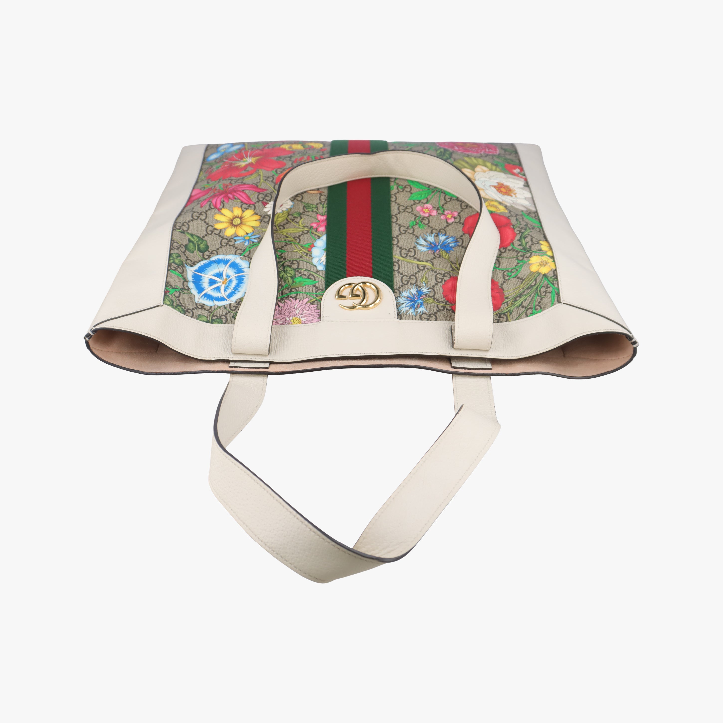 Ophidia flora Beige x Multicolour PVC coated canvas 519335 B030952323オフィディアフローラ ベージュ x マルチカラー PVCコーティングキャンバス 519335 B030952323