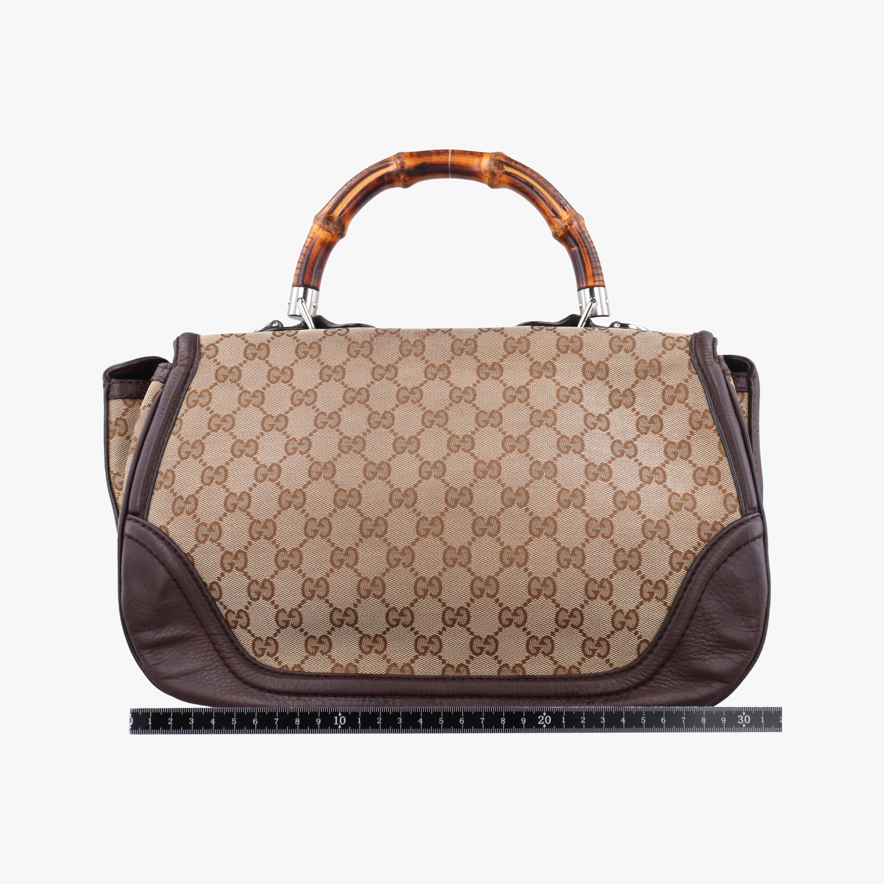 New Bamboo Beige x Brown canvas x leather 240241 E7261958バンブー ベージュ×ブラウン キャンバス×レザー 240241 E7261958