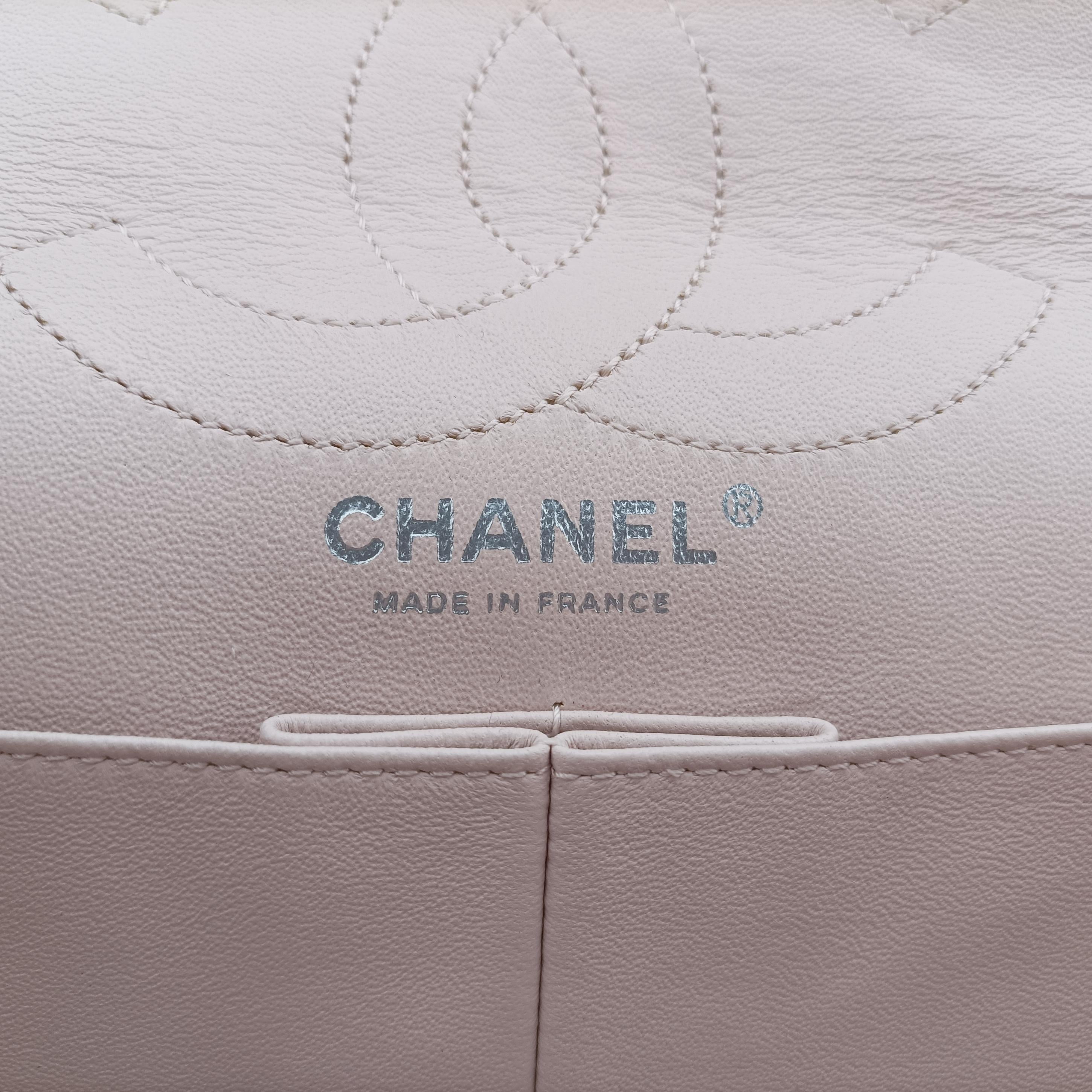 2.55 Matelasse Pink×Beige lambskin A37587 128679952.55 ダブルフラップマトラッセ ピンク×ベージュ ラムスキン A37587 12867995