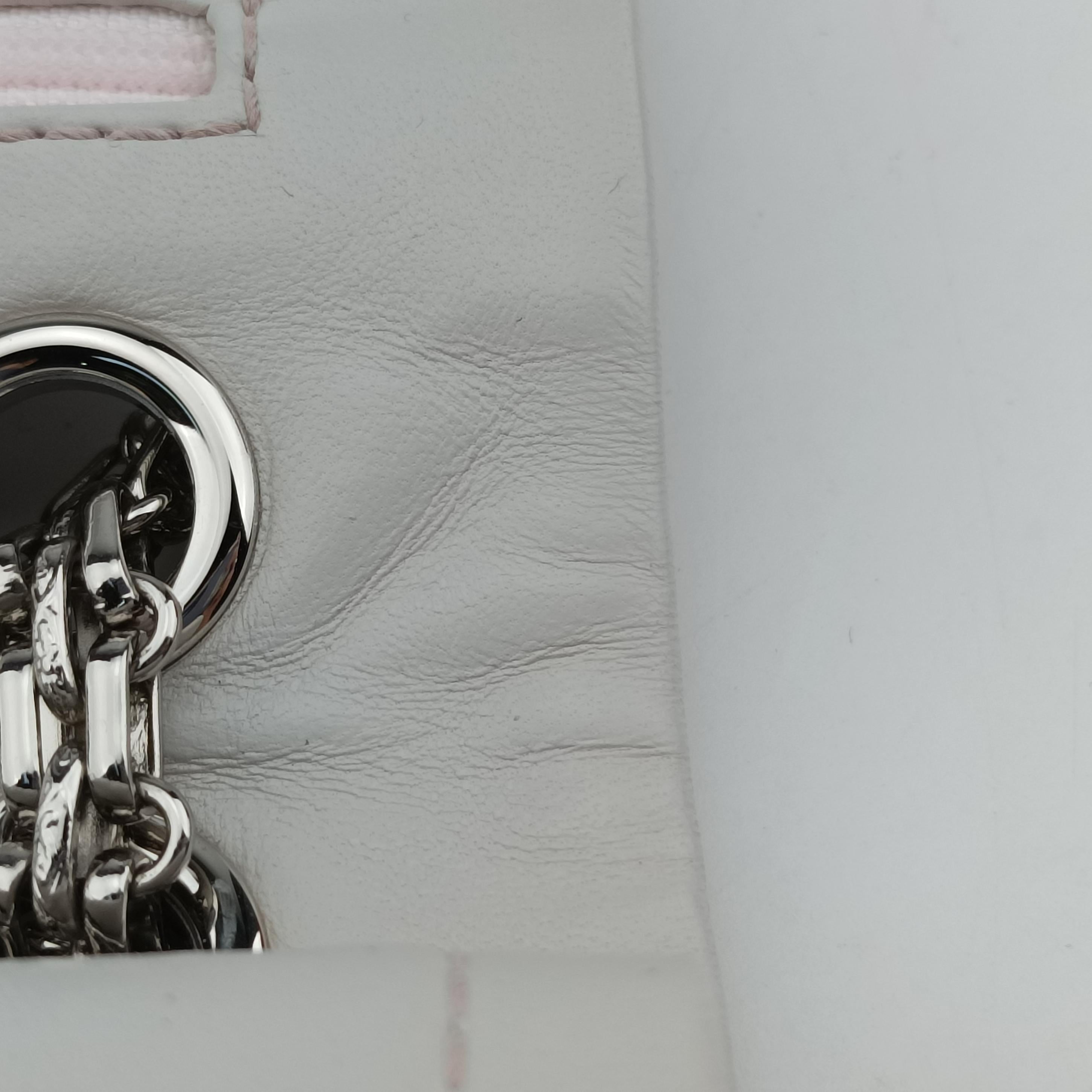 2.55 Matelasse Pink×Beige lambskin A37587 128679952.55 ダブルフラップマトラッセ ピンク×ベージュ ラムスキン A37587 12867995