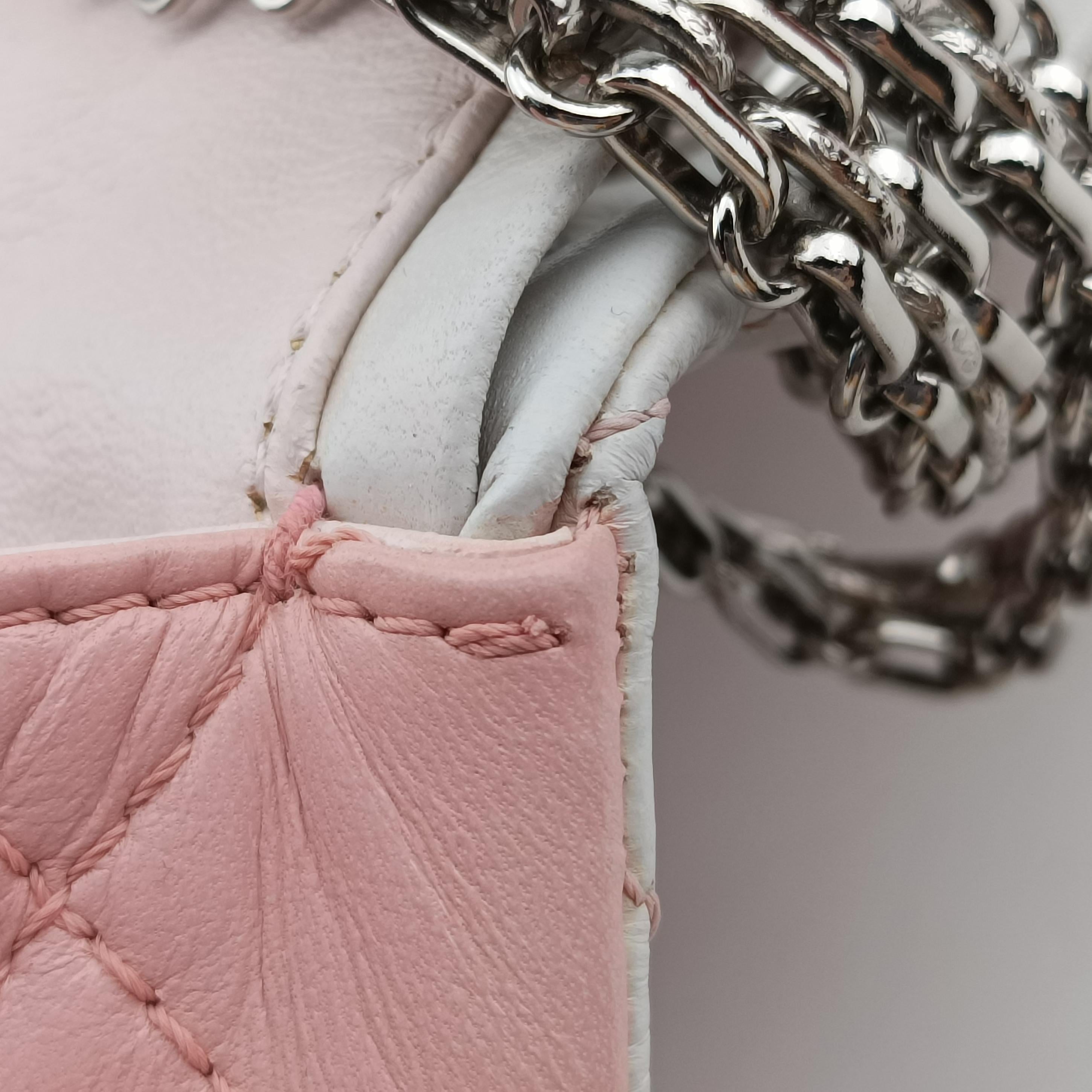 2.55 Matelasse Pink×Beige lambskin A37587 128679952.55 ダブルフラップマトラッセ ピンク×ベージュ ラムスキン A37587 12867995