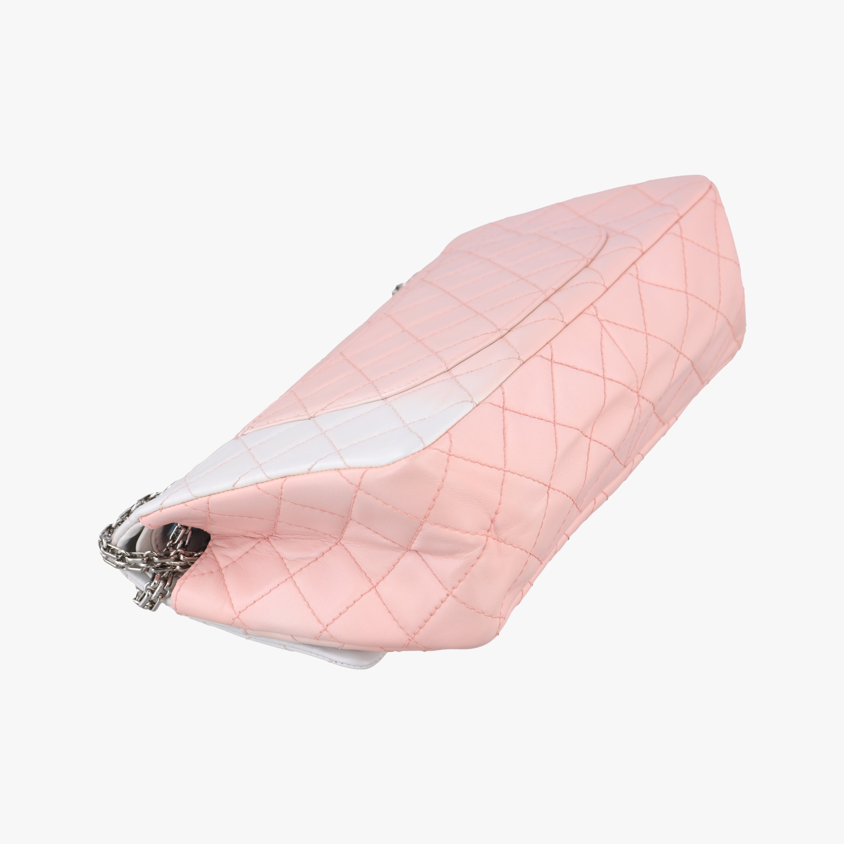 2.55 Matelasse Pink×Beige lambskin A37587 128679952.55 ダブルフラップマトラッセ ピンク×ベージュ ラムスキン A37587 12867995