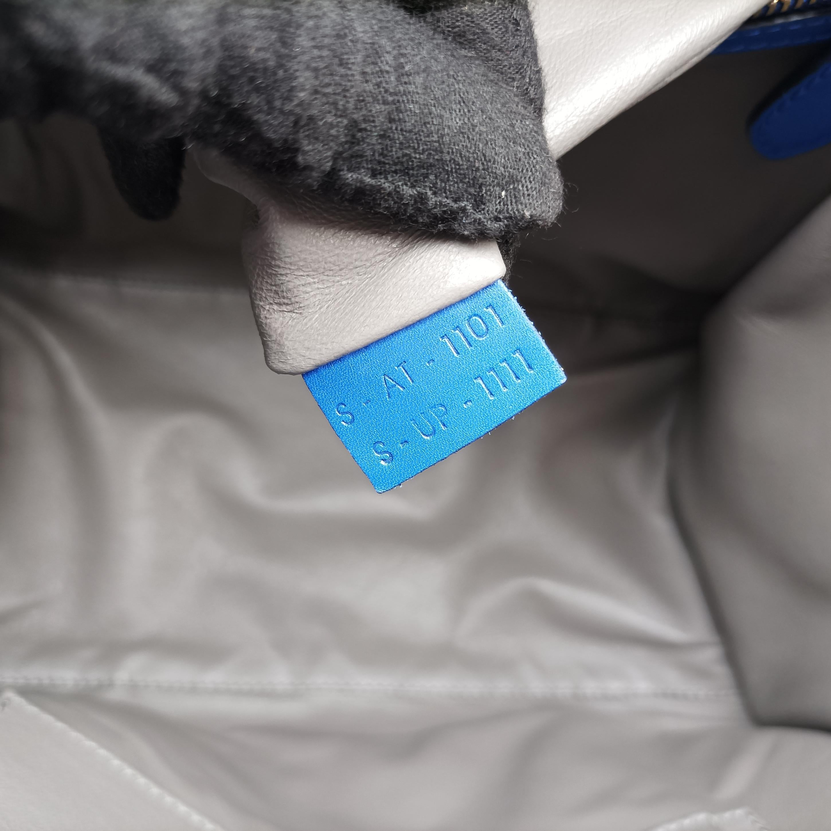 Luggage Mini Shopper Blue Leather×suede S-AT-1101 S-UP-1111ラゲージミニショッパー ブルー レザー×スエード S-AT-1101 S-UP-1111