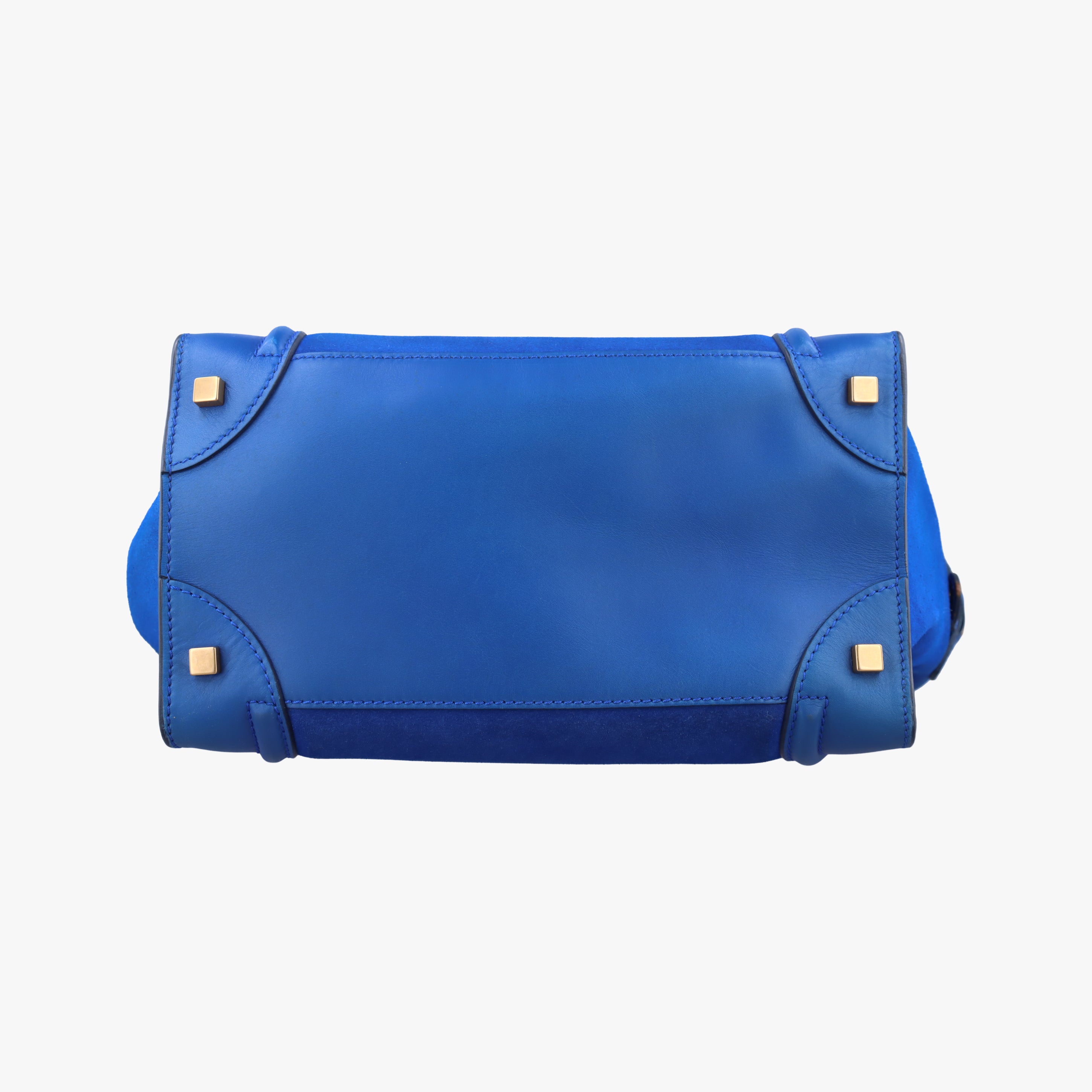 Luggage Mini Shopper Blue Leather×suede S-AT-1101 S-UP-1111ラゲージミニショッパー ブルー レザー×スエード S-AT-1101 S-UP-1111