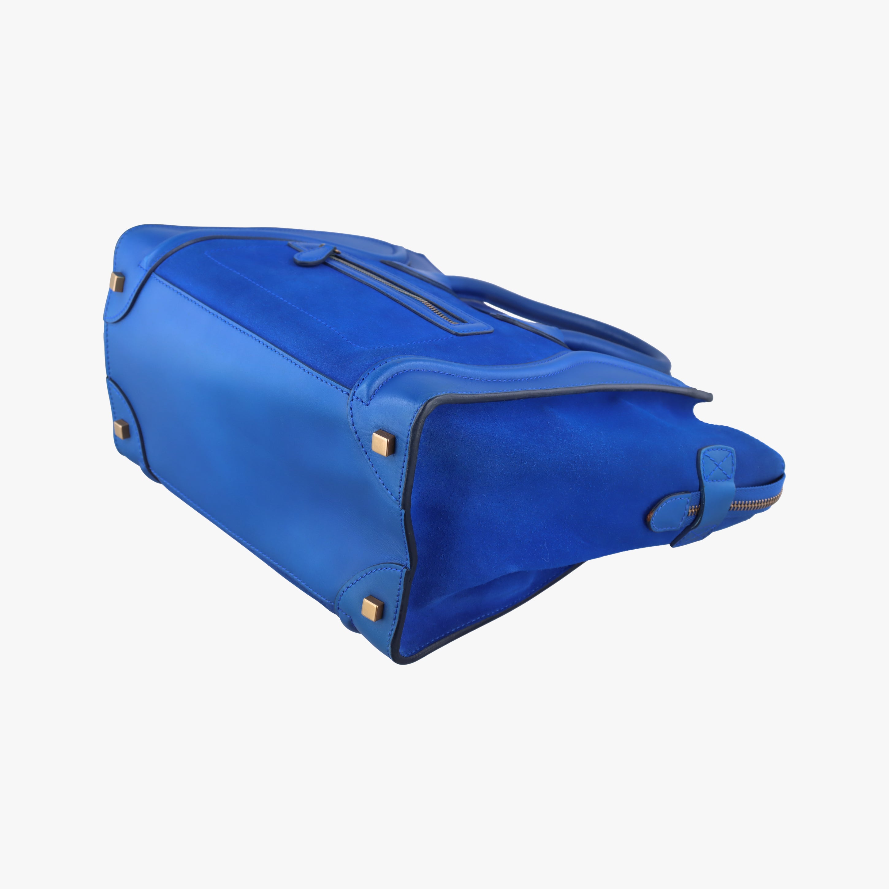 Luggage Mini Shopper Blue Leather×suede S-AT-1101 S-UP-1111ラゲージミニショッパー ブルー レザー×スエード S-AT-1101 S-UP-1111