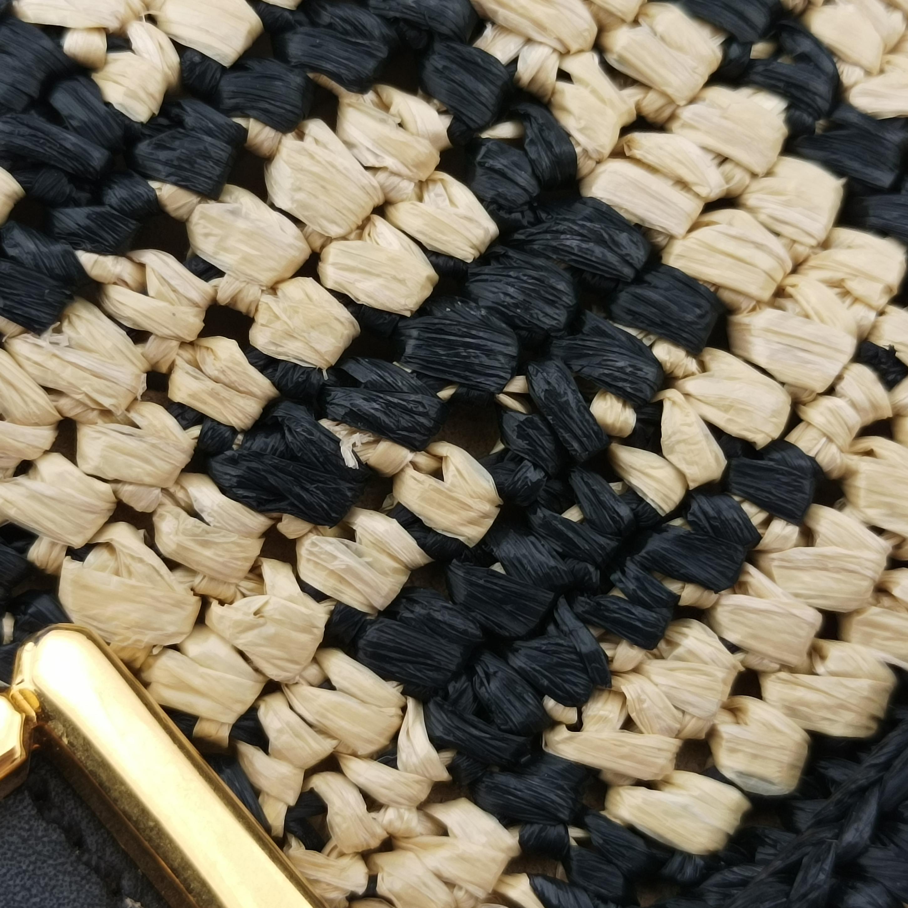 BAGUETTE Multicolour straw 8BR600 8BR600-A6CU-198-10429マンマバケット マルチカラー ストロー 8BR600 8BR600-A6CU-198-10429