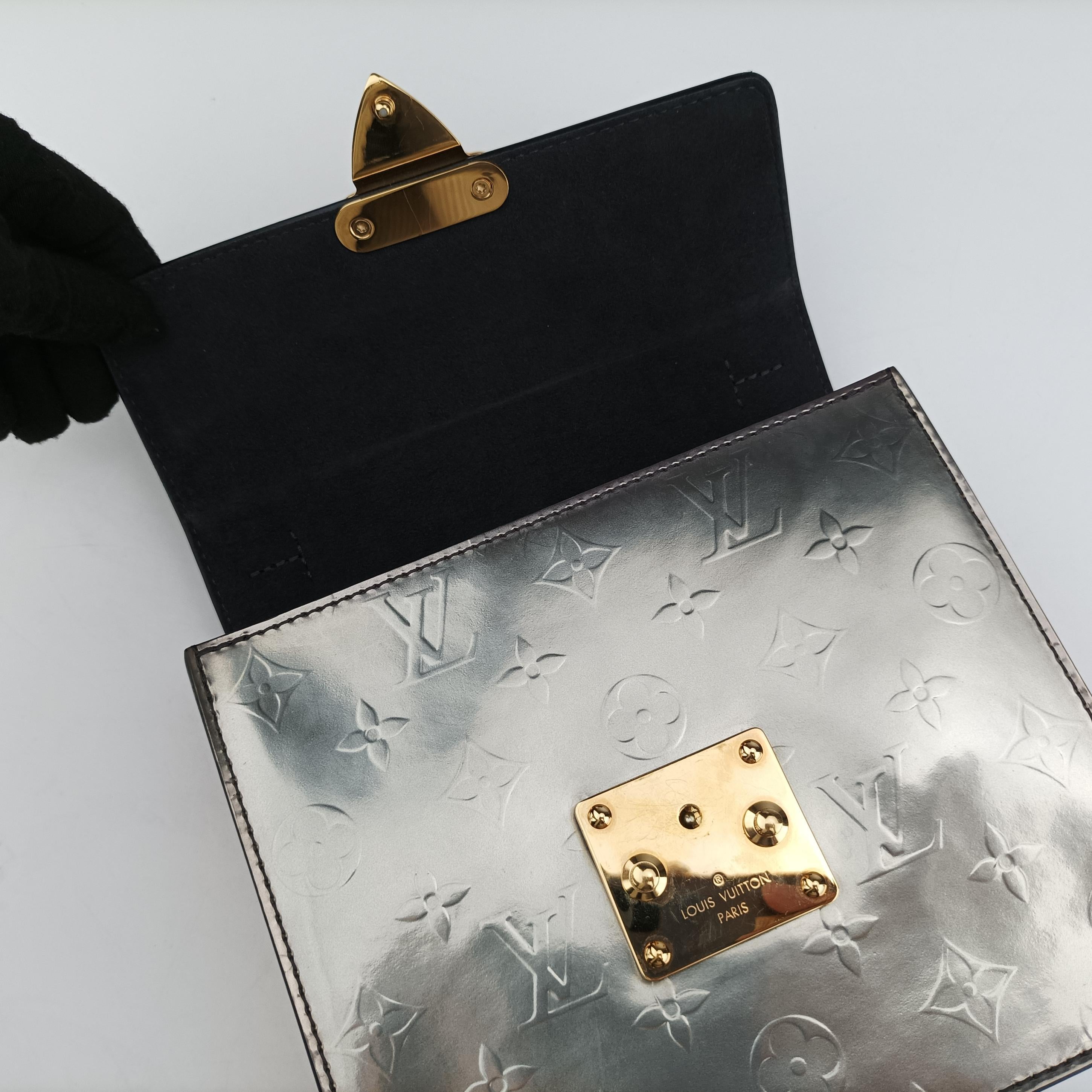 Spring Street PM Silver x Brown x Yellow Vernis x Monogram x Epi M90376 NZ0159スプリングストリートPM シルバー×ブラウン×イエロー ヴェルニ×モノグラム×エピ M90376 NZ0159