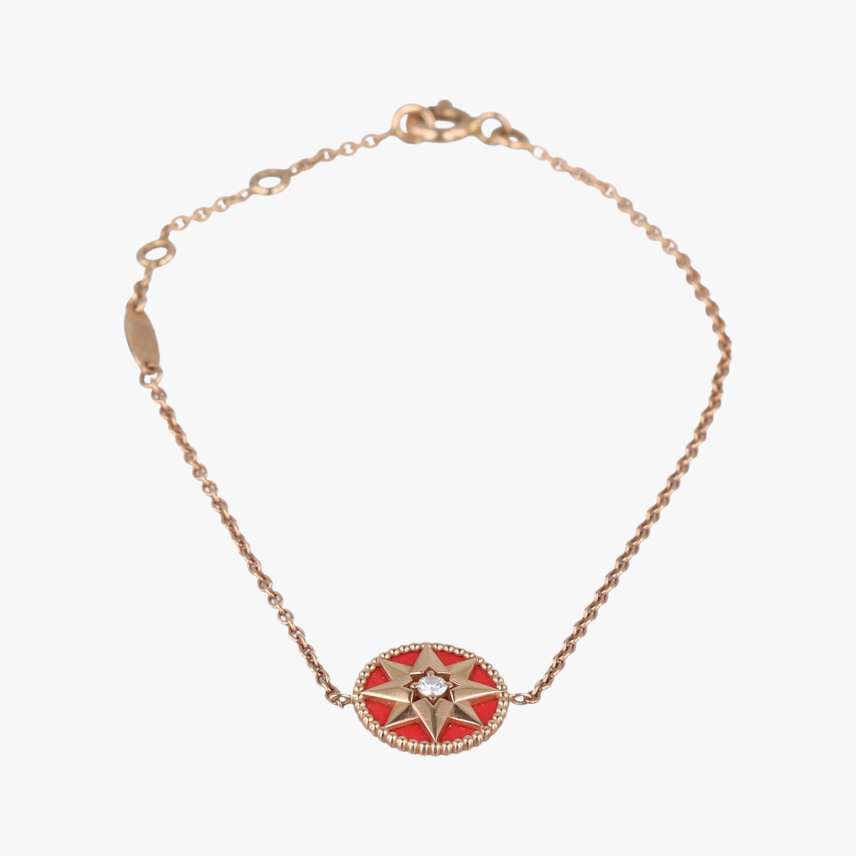 Rose des Vents medallion Red×golden AU750 123043ローズデヴァン メダリオン レッド×ゴールド AU750 123043