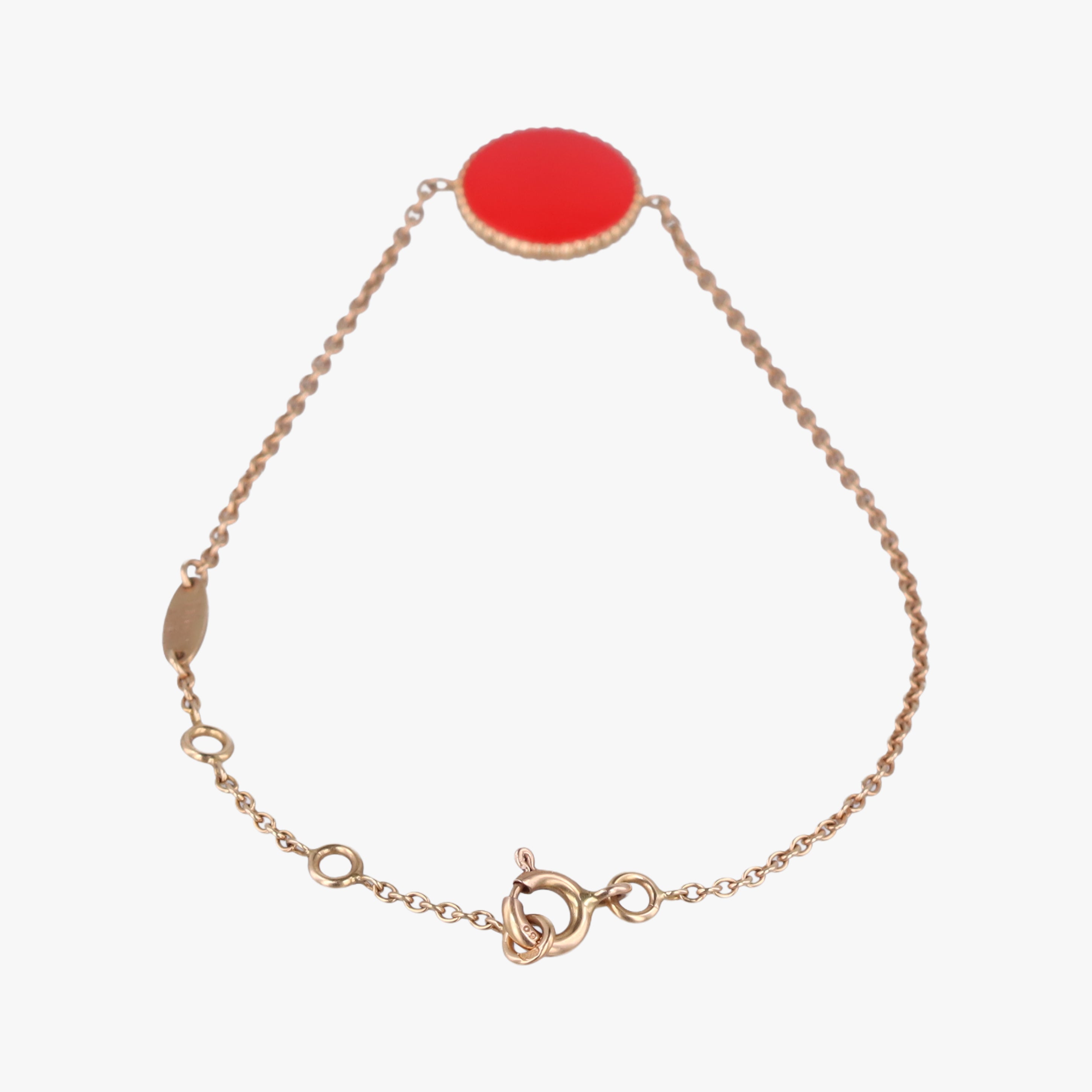 Rose des Vents medallion Red×golden AU750 123043ローズデヴァン メダリオン レッド×ゴールド AU750 123043