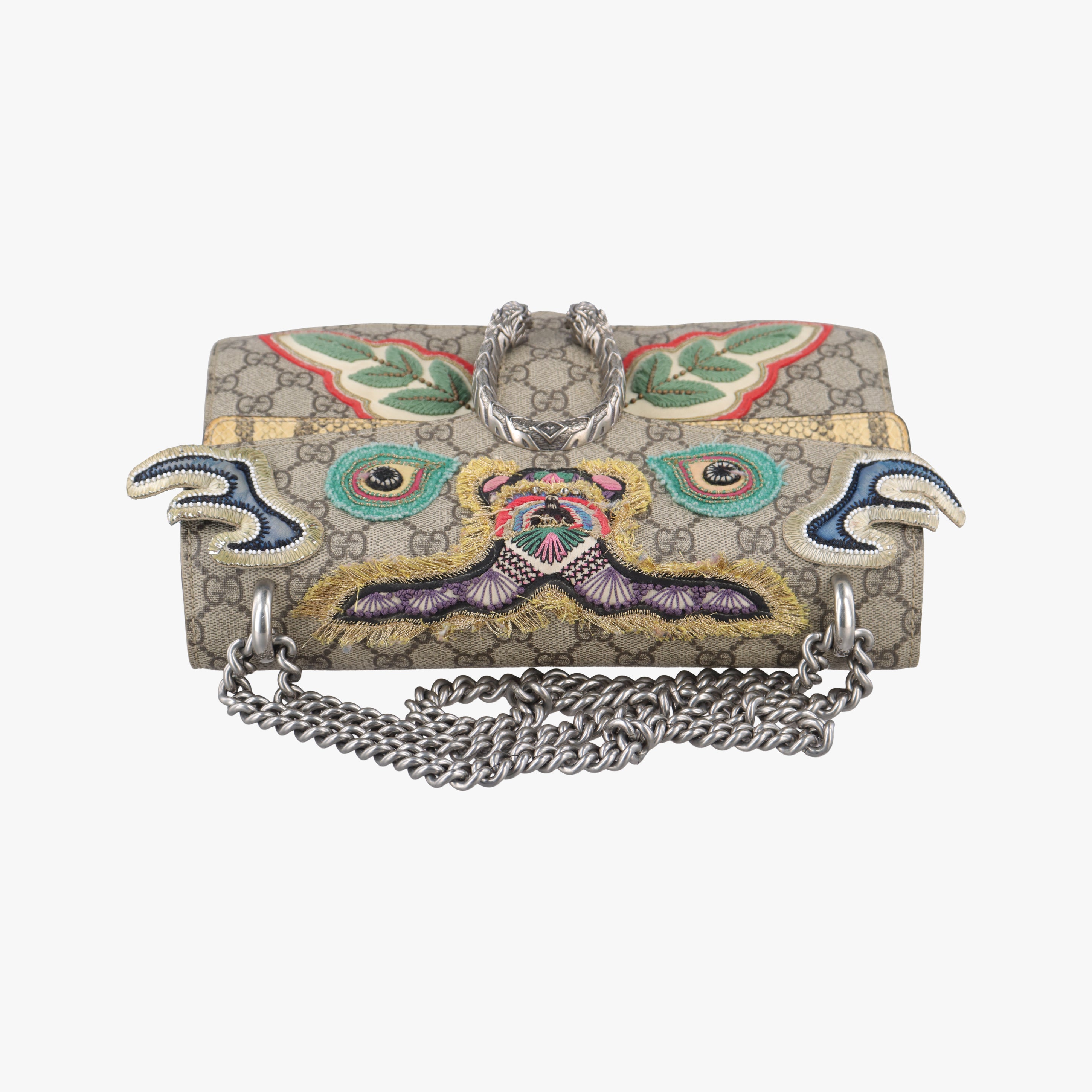 Dionysus Brown×Multicolor PVC coated canvas 400249 A020563373ディオニュソス ブラウン×マルチカラー PVCコーティングキャンバス 400249 A020563373