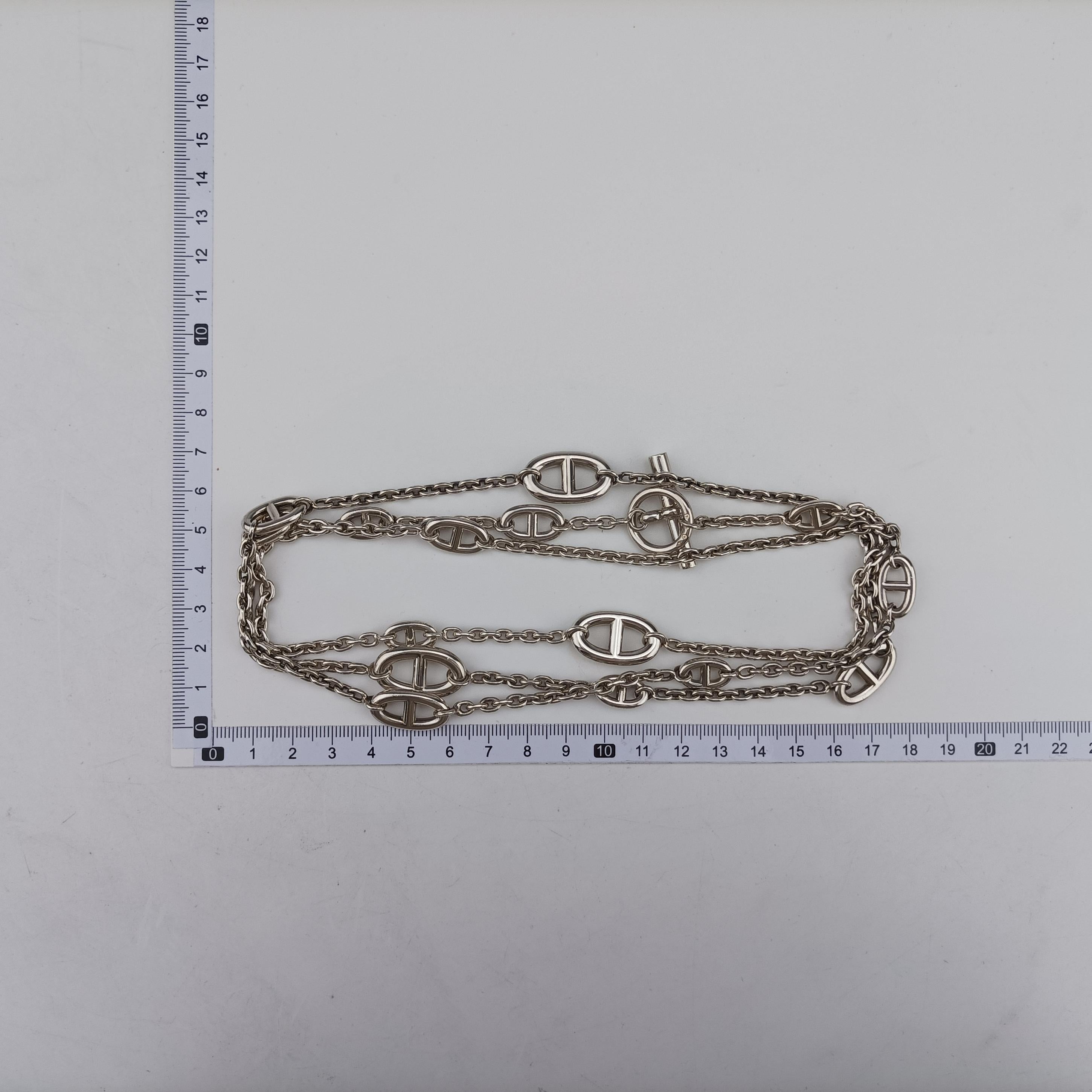 エルメスHermesファランドール シェーヌダンクル アルジャンテ シルバー Ag925 14D100450