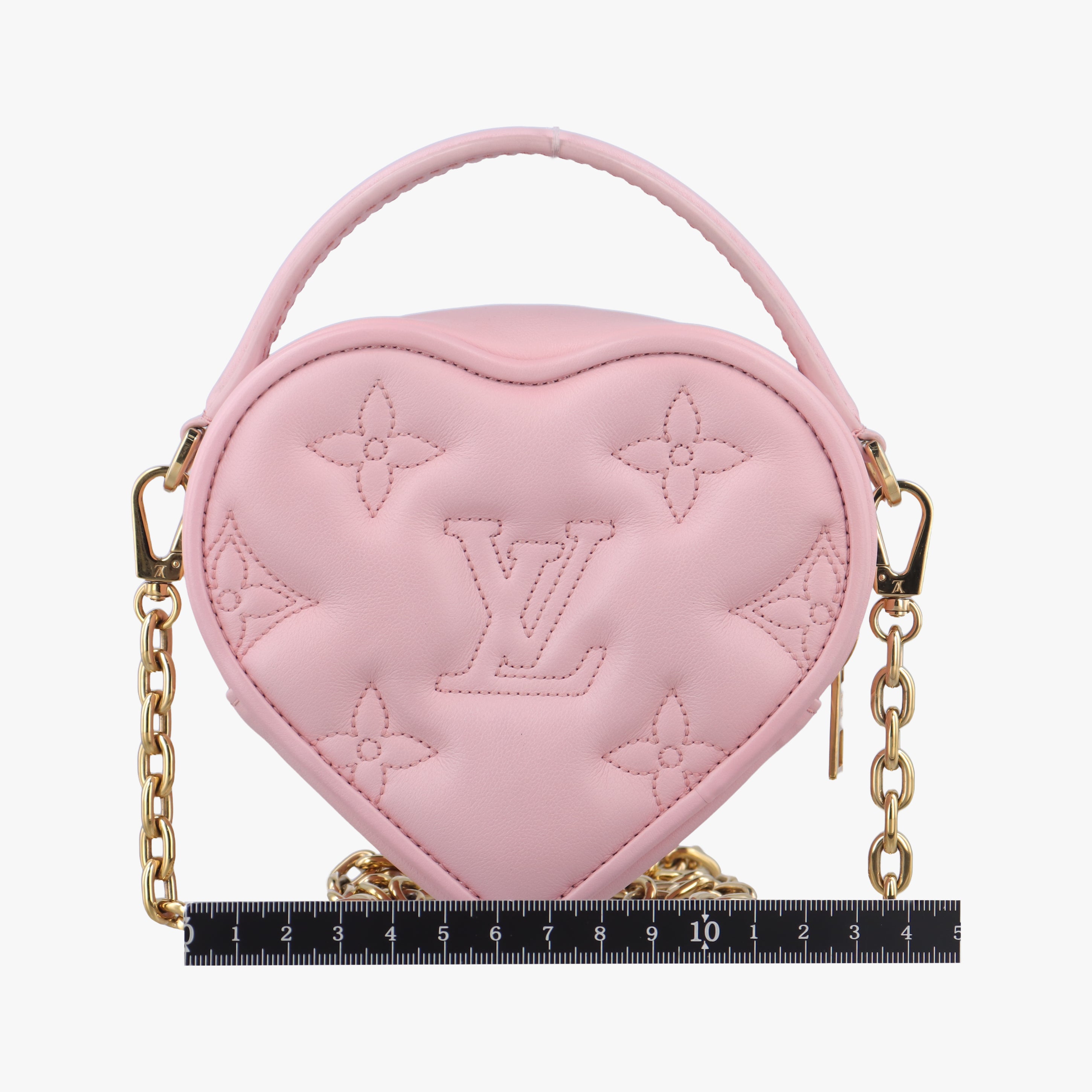 Pop My Heart Pouch pink Leather M82526 IC Chipポップマイハートポーチ ピンク レザー M82526 ICチップ