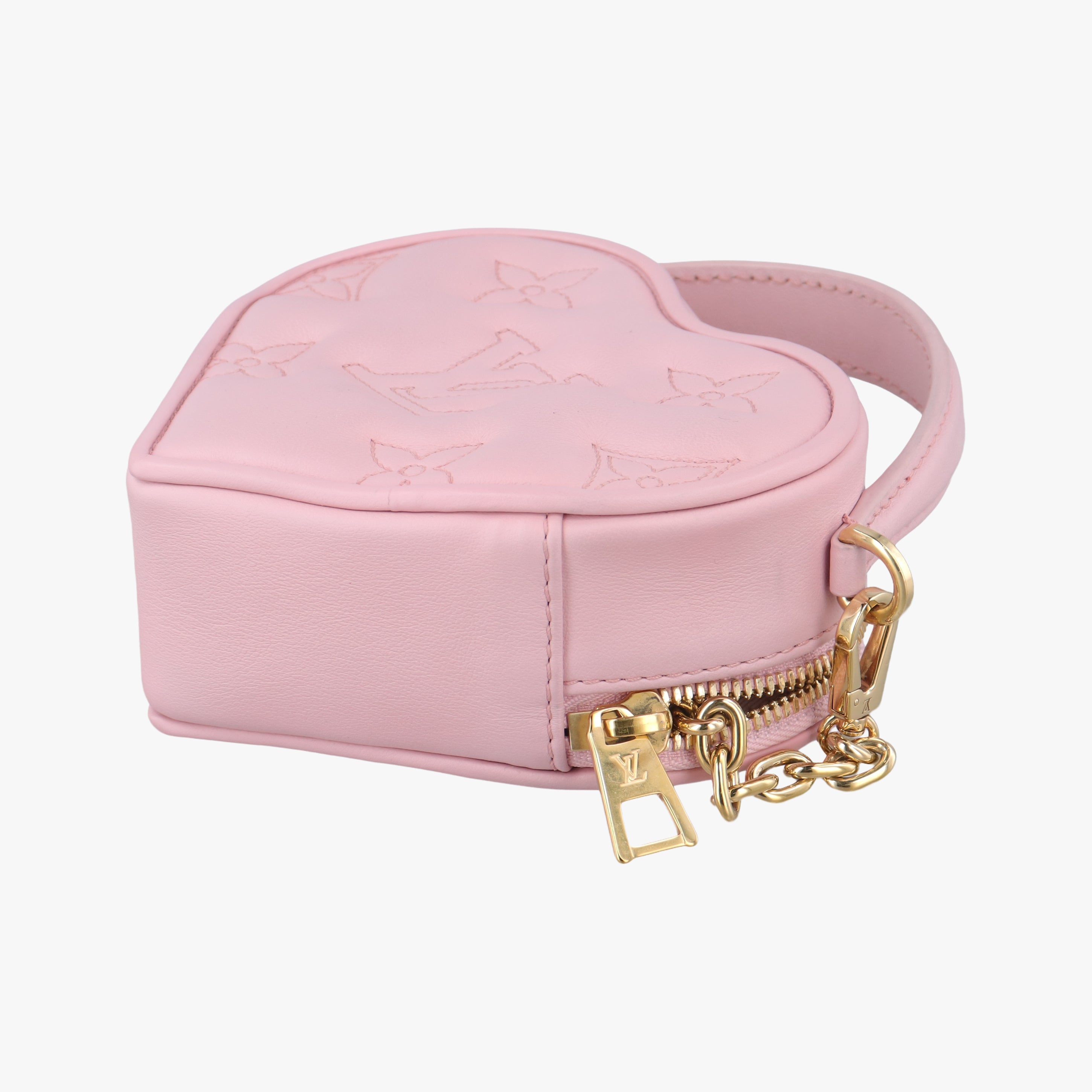 Pop My Heart Pouch pink Leather M82526 IC Chipポップマイハートポーチ ピンク レザー M82526 ICチップ