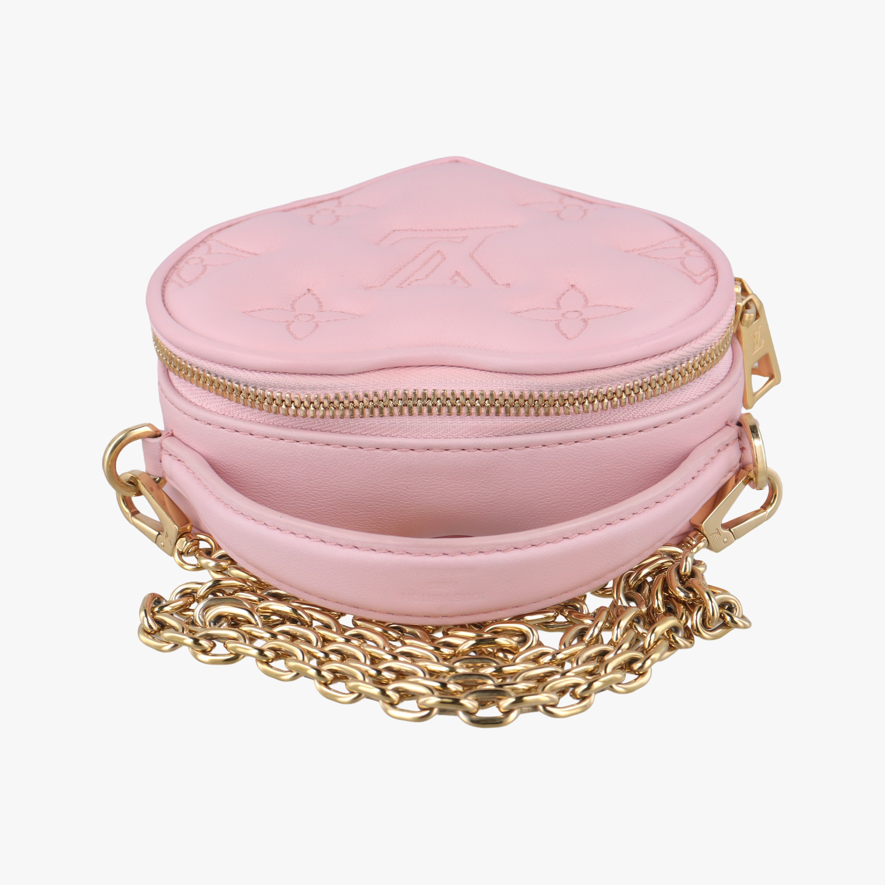 Pop My Heart Pouch pink Leather M82526 IC Chipポップマイハートポーチ ピンク レザー M82526 ICチップ