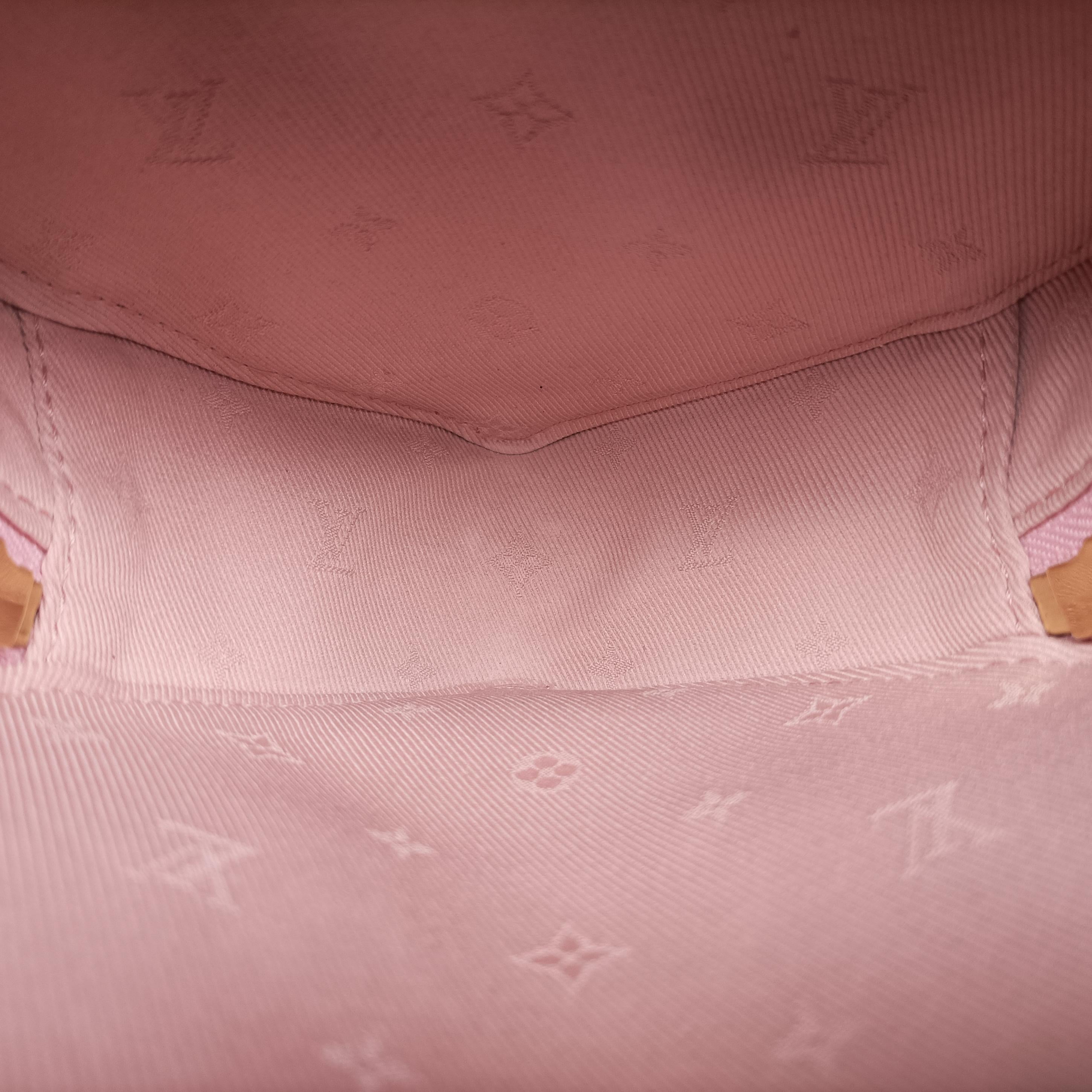 Pop My Heart Pouch pink Leather M82526 IC Chipポップマイハートポーチ ピンク レザー M82526 ICチップ