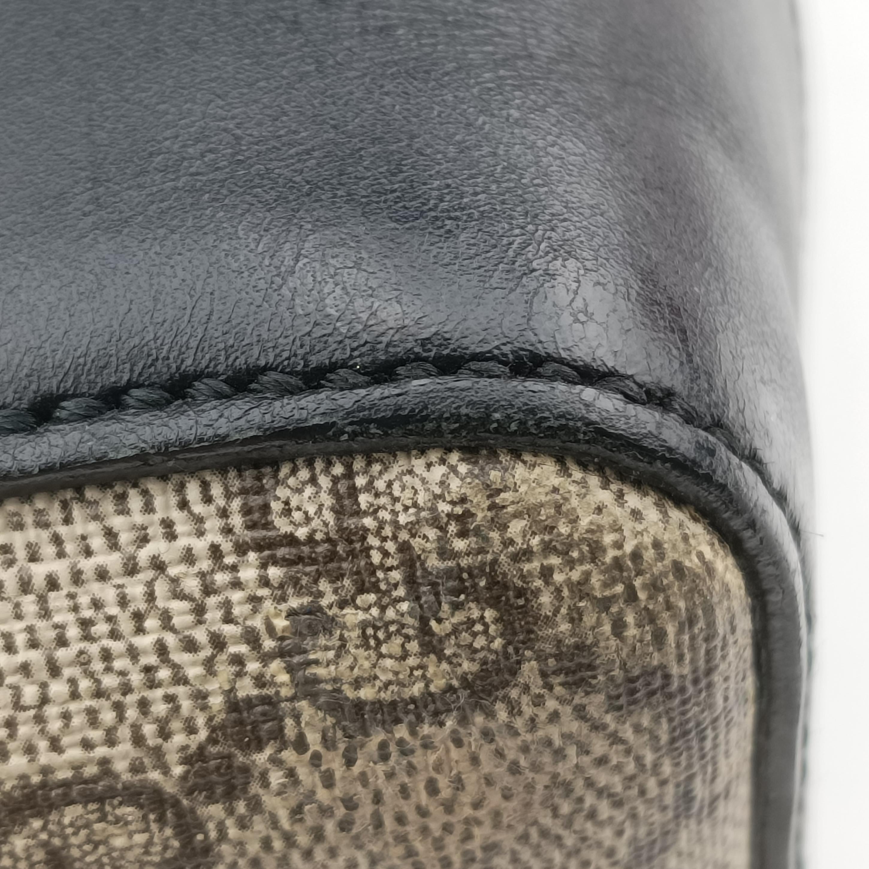 KALEIDO Beige x black PVC coated canvas 406384 A018906469カレイド ベージュ×ブラック PVCコーティングキャンバス 406384 A018906469